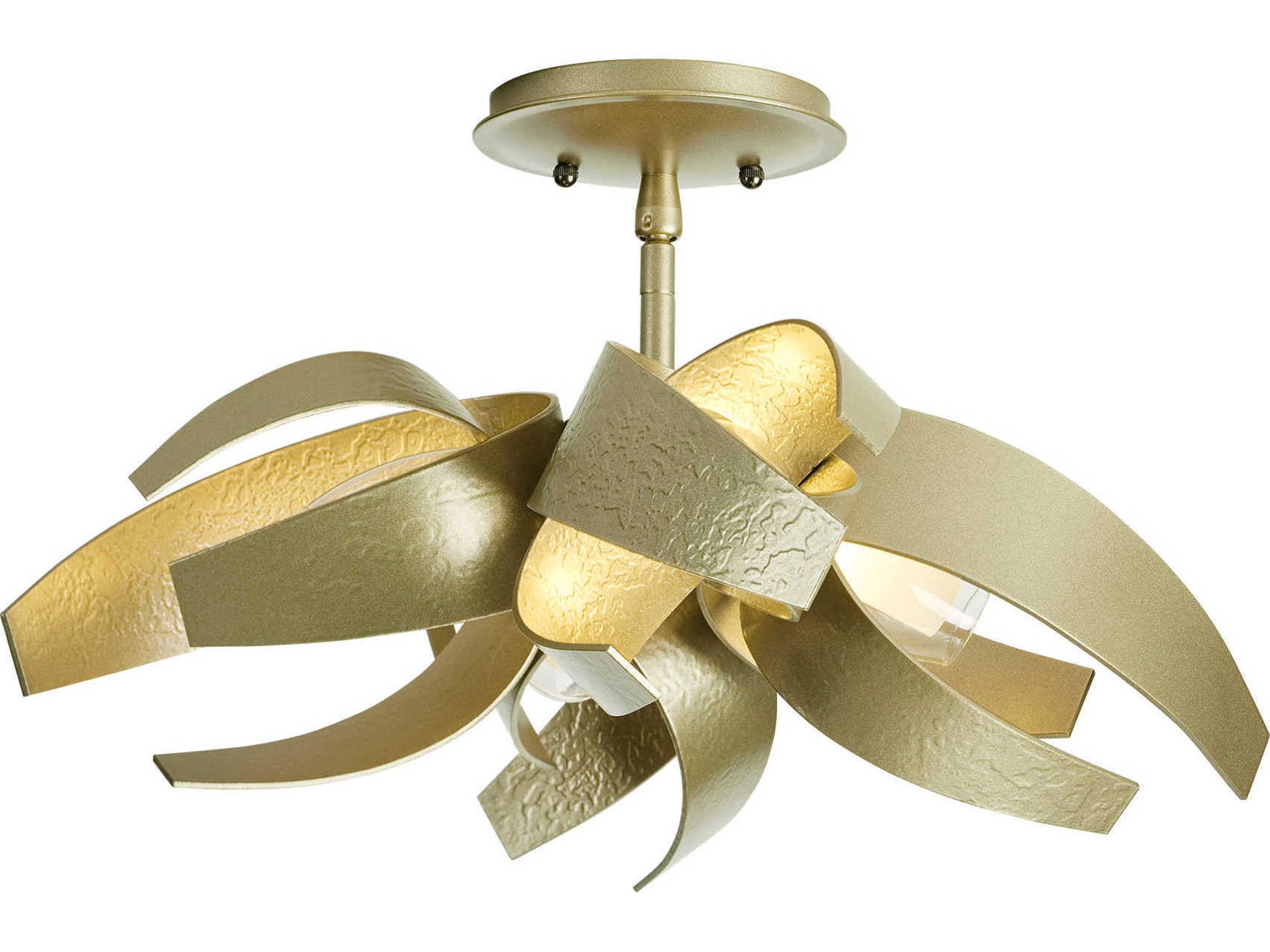 Corona Semi-Flush Ceiling Light Hand-Forged