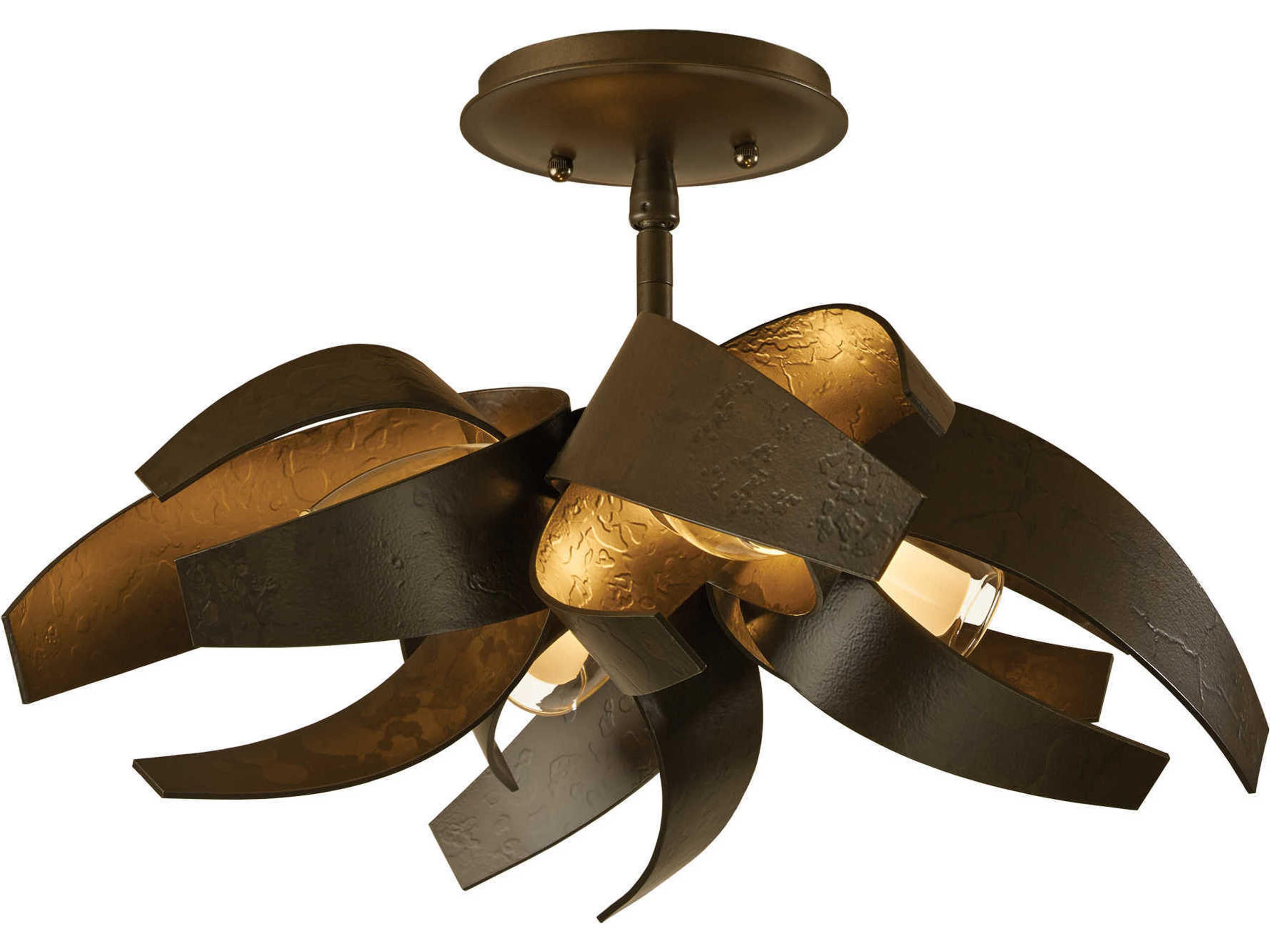 Hubbardton Forge Corona 4-Light Glass Semi Flush Mount