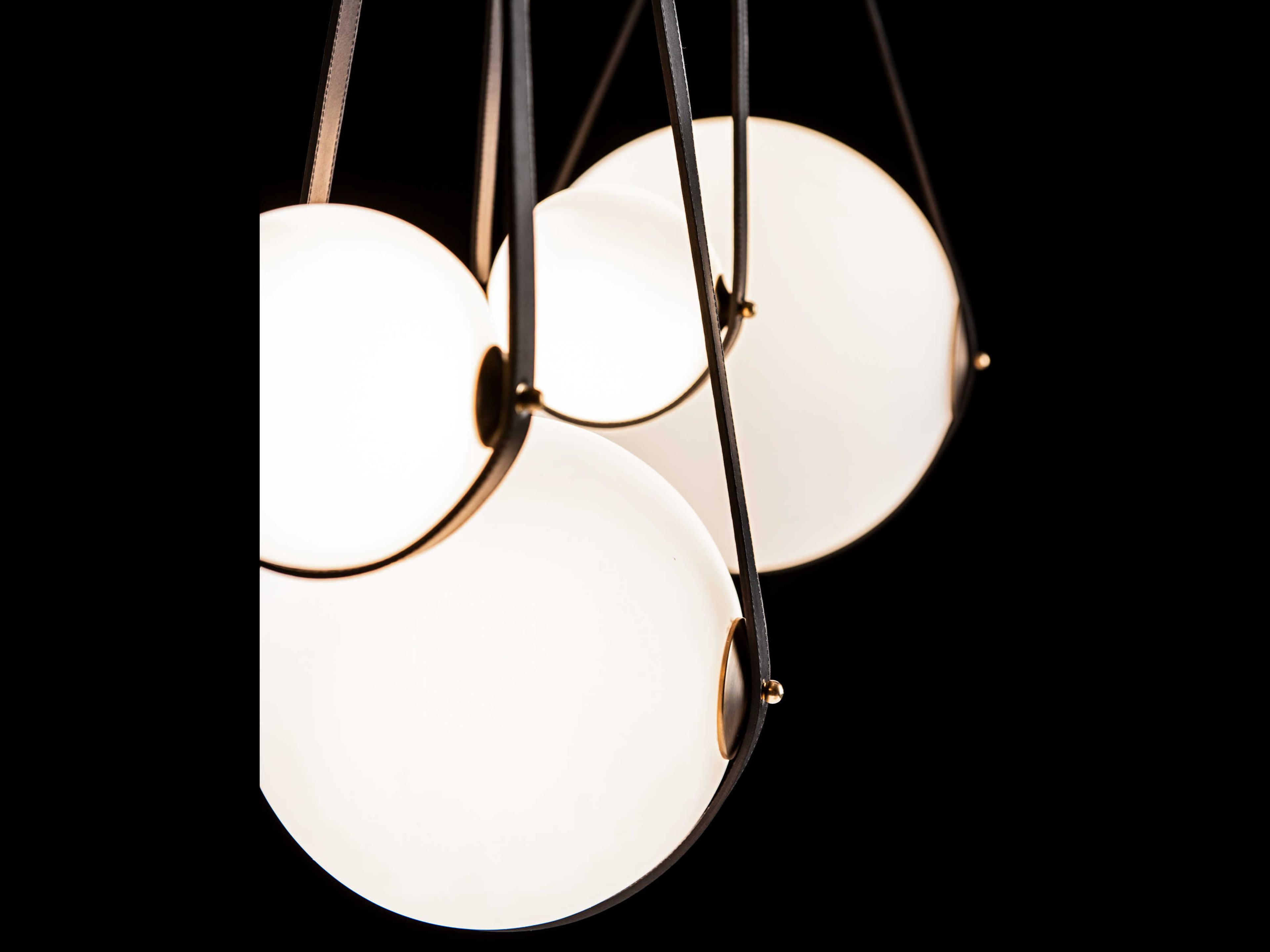 Hubbardton Forge Derby 4-Light Glass LED Globe Linear Island Pendant