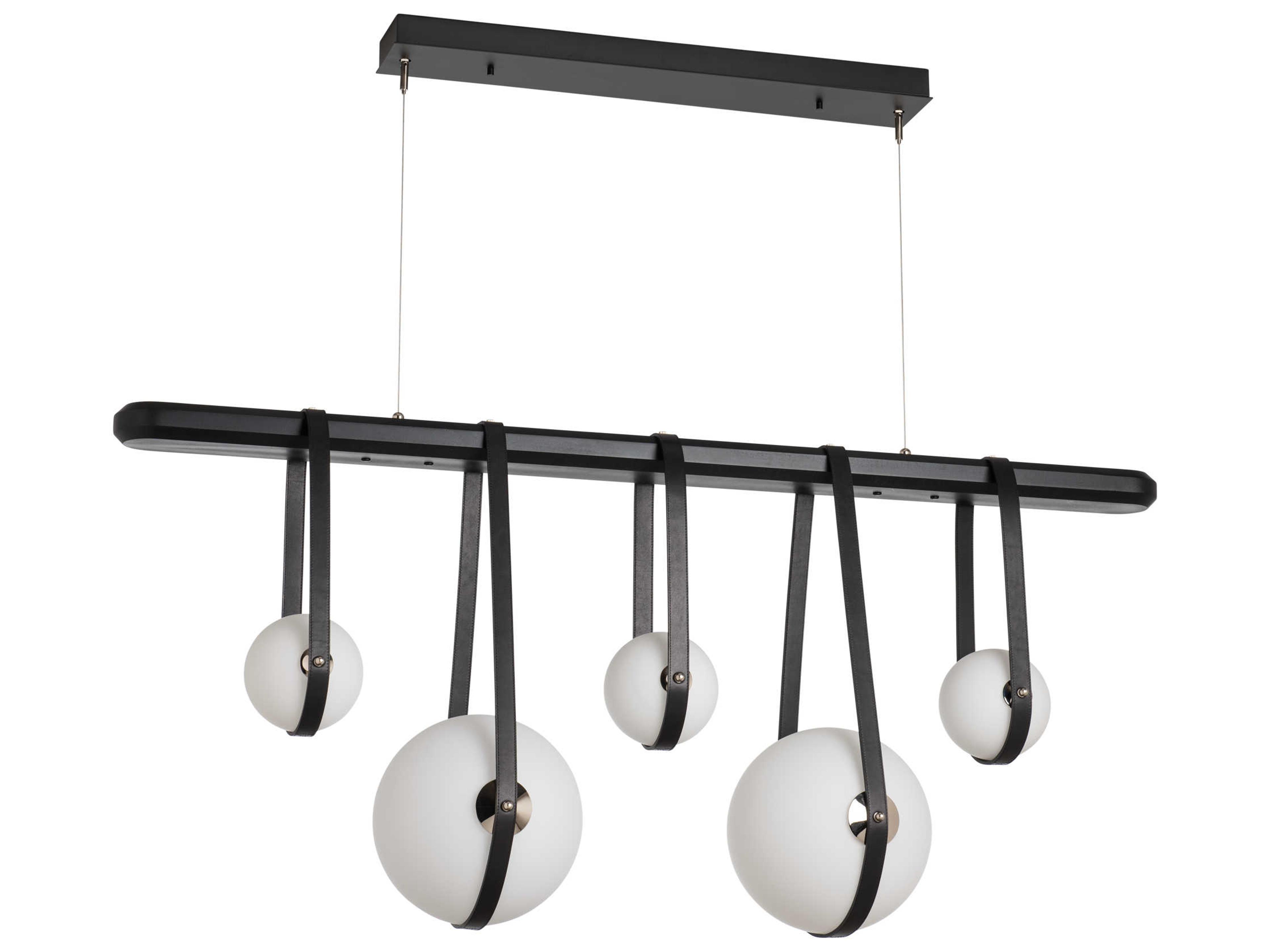 Hubbardton Forge Derby 5-Light Glass LED Globe Linear Island Pendant