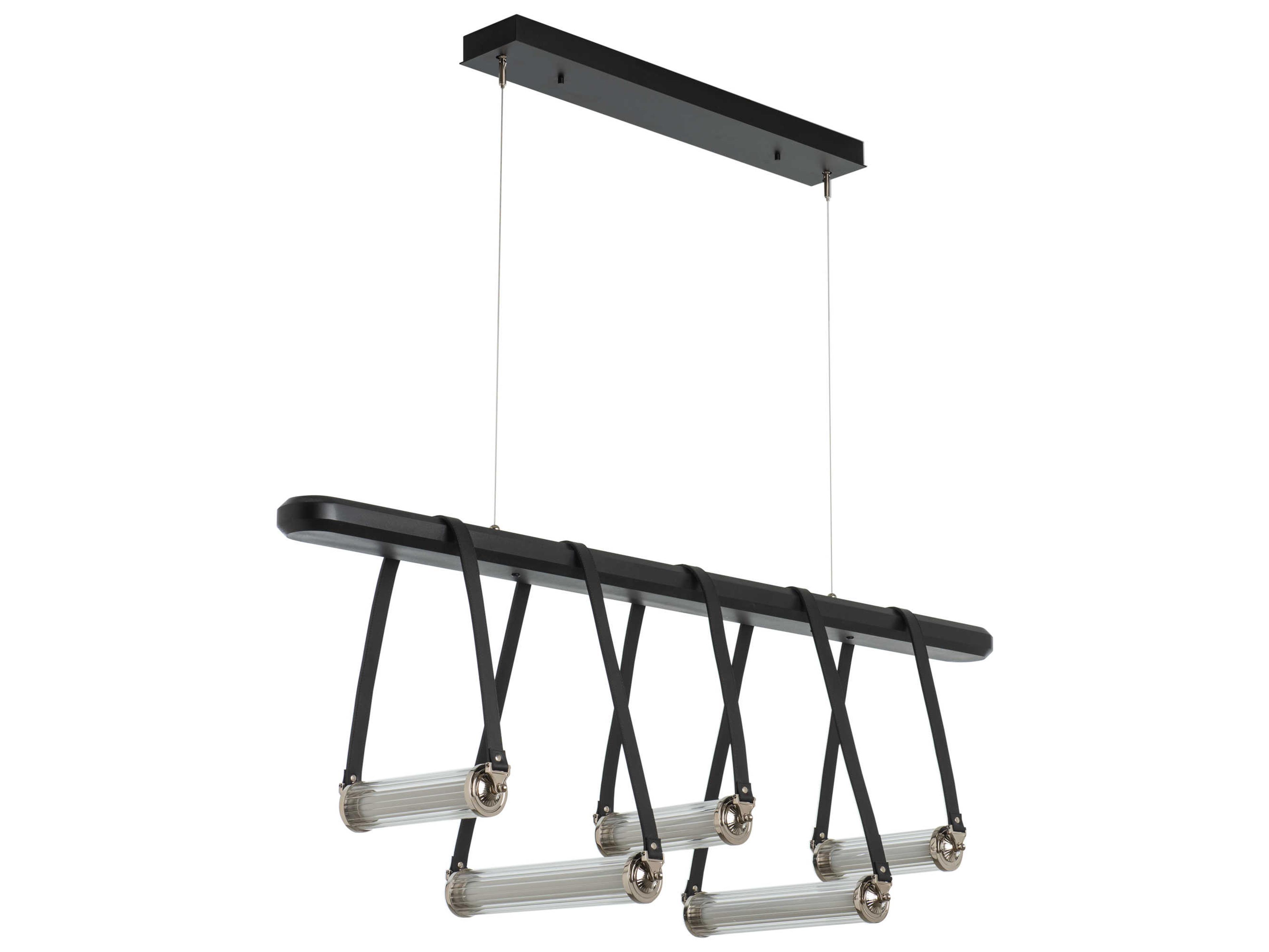 Hubbardton Forge York 5-Light Glass LED Cylinder Linear Island Pendant