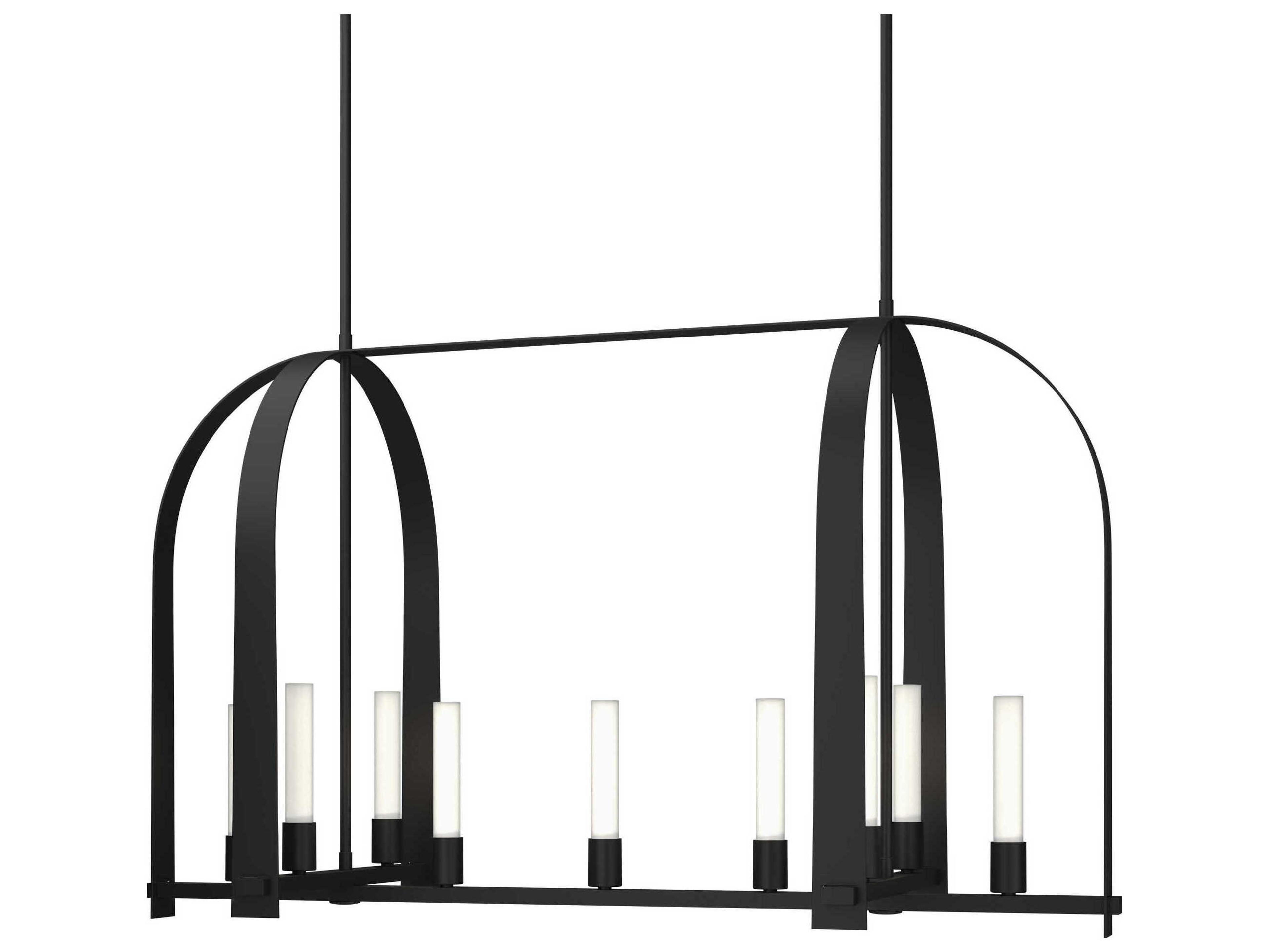 Hubbardton Forge Triomphe 9-Light Glass LED Linear Island Pendant