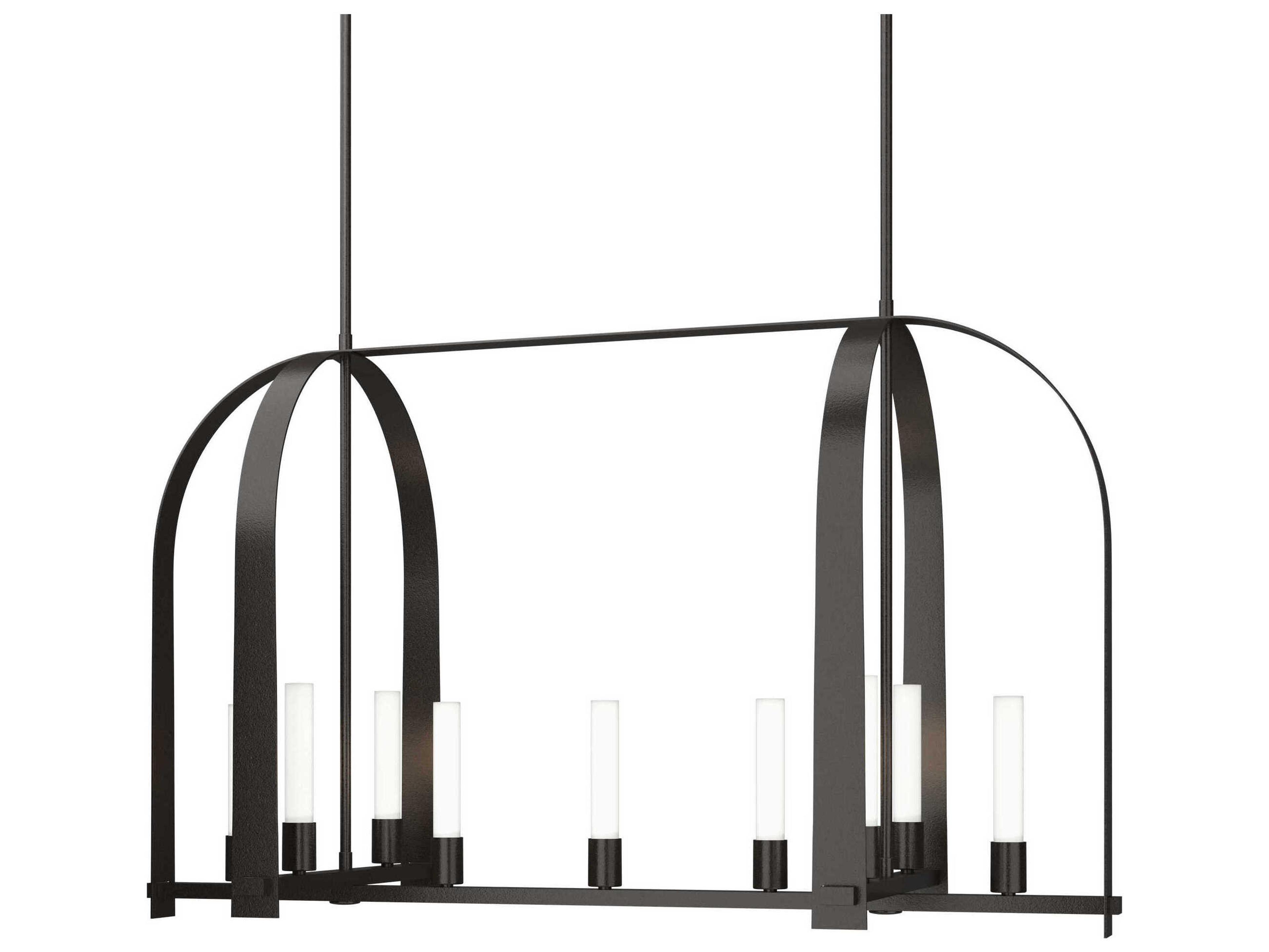 Hubbardton Forge Triomphe 9-Light Glass LED Linear Island Pendant