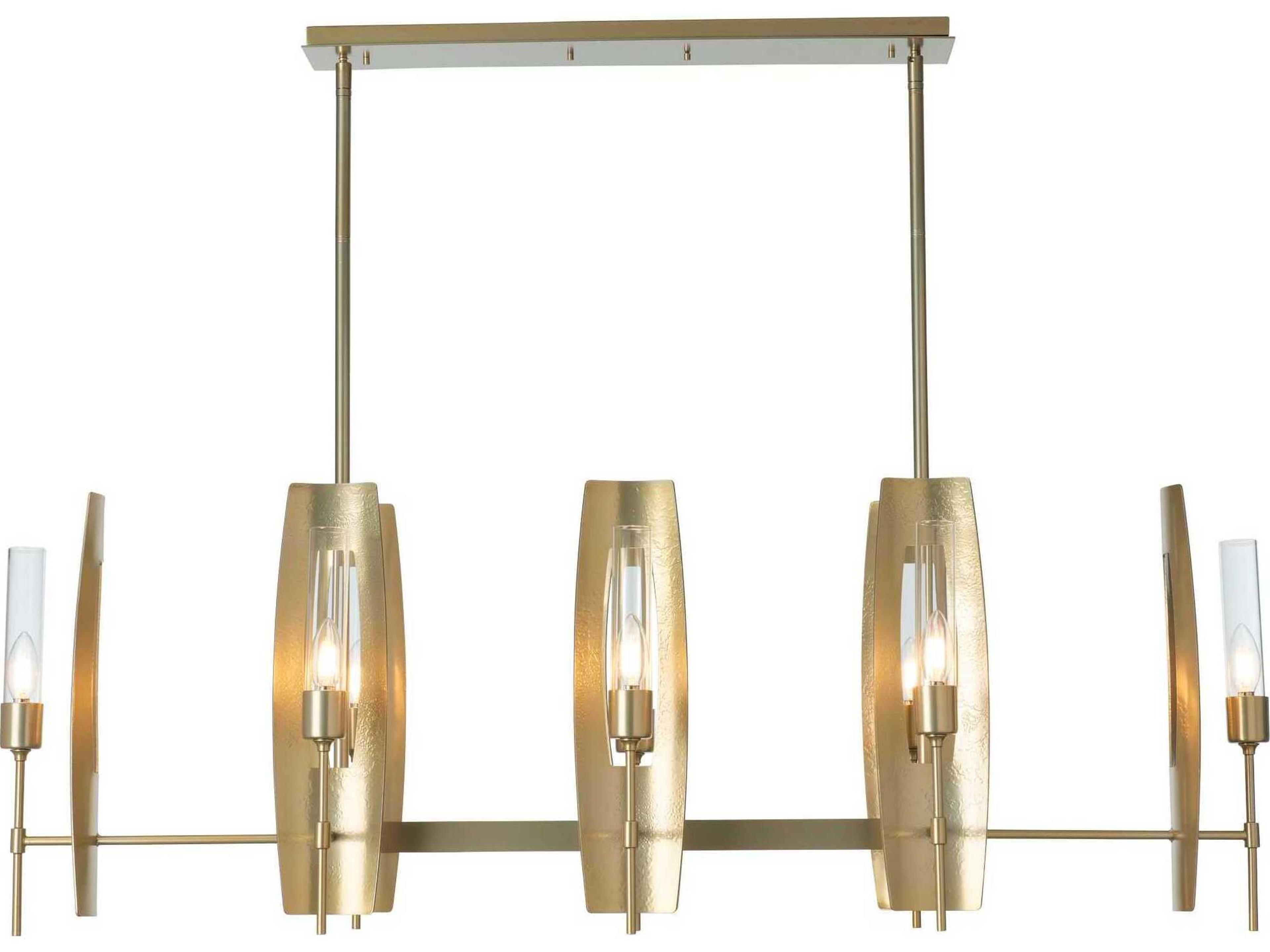 Hubbardton Forge Passage 8-Light Linear Island Pendant