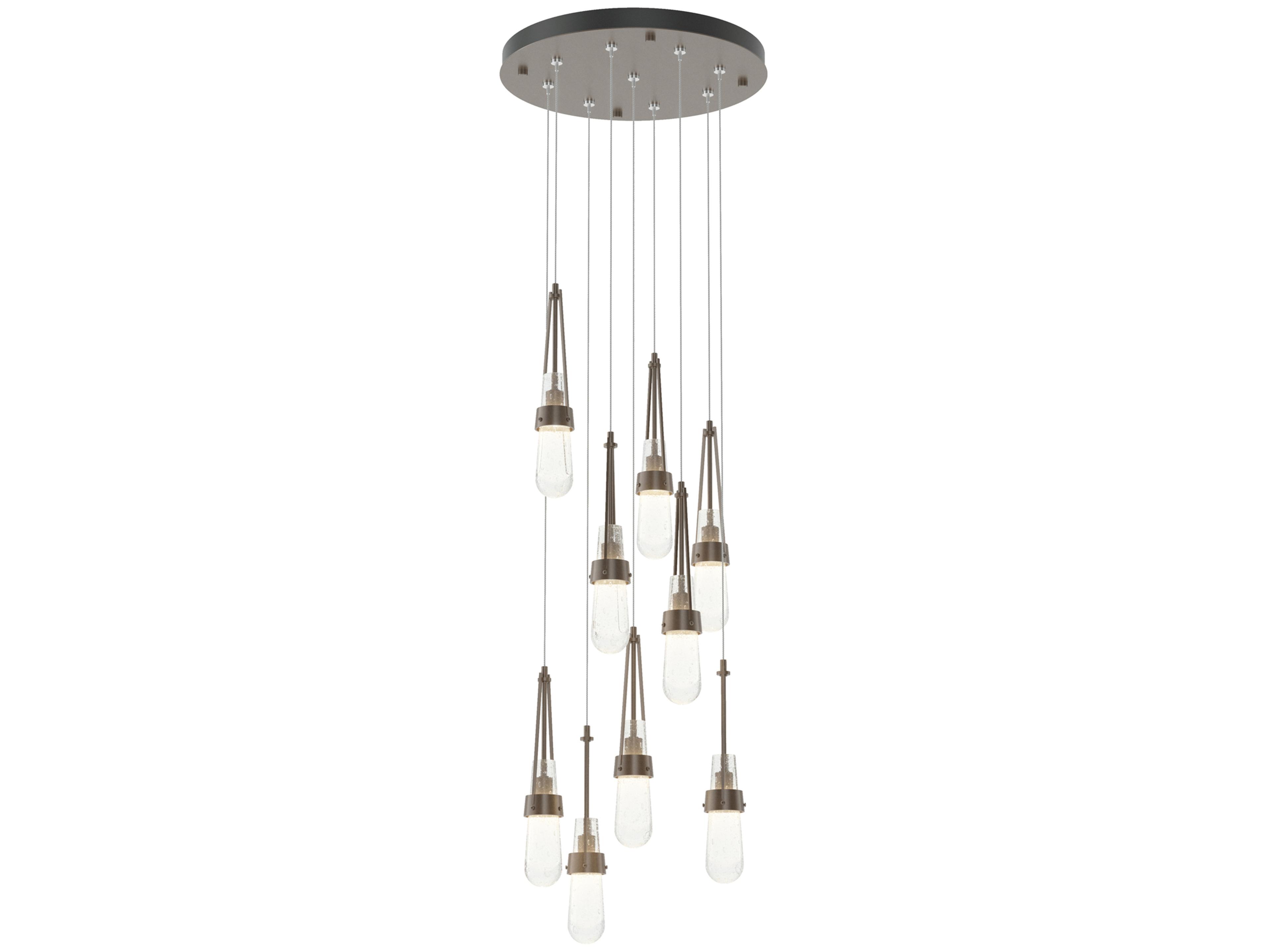 Hubbardton Forge Link 9-Light Glass Pendant