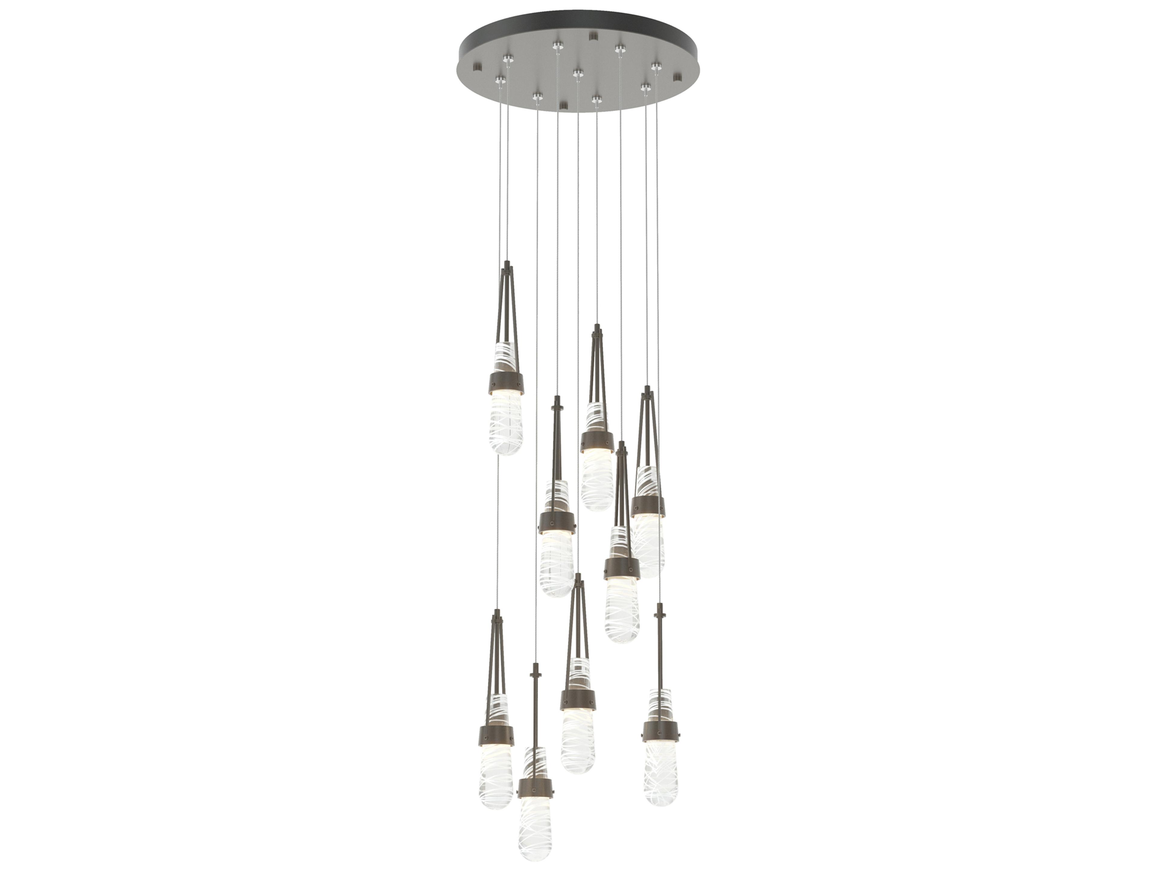 Hubbardton Forge Link 9-Light Glass Pendant