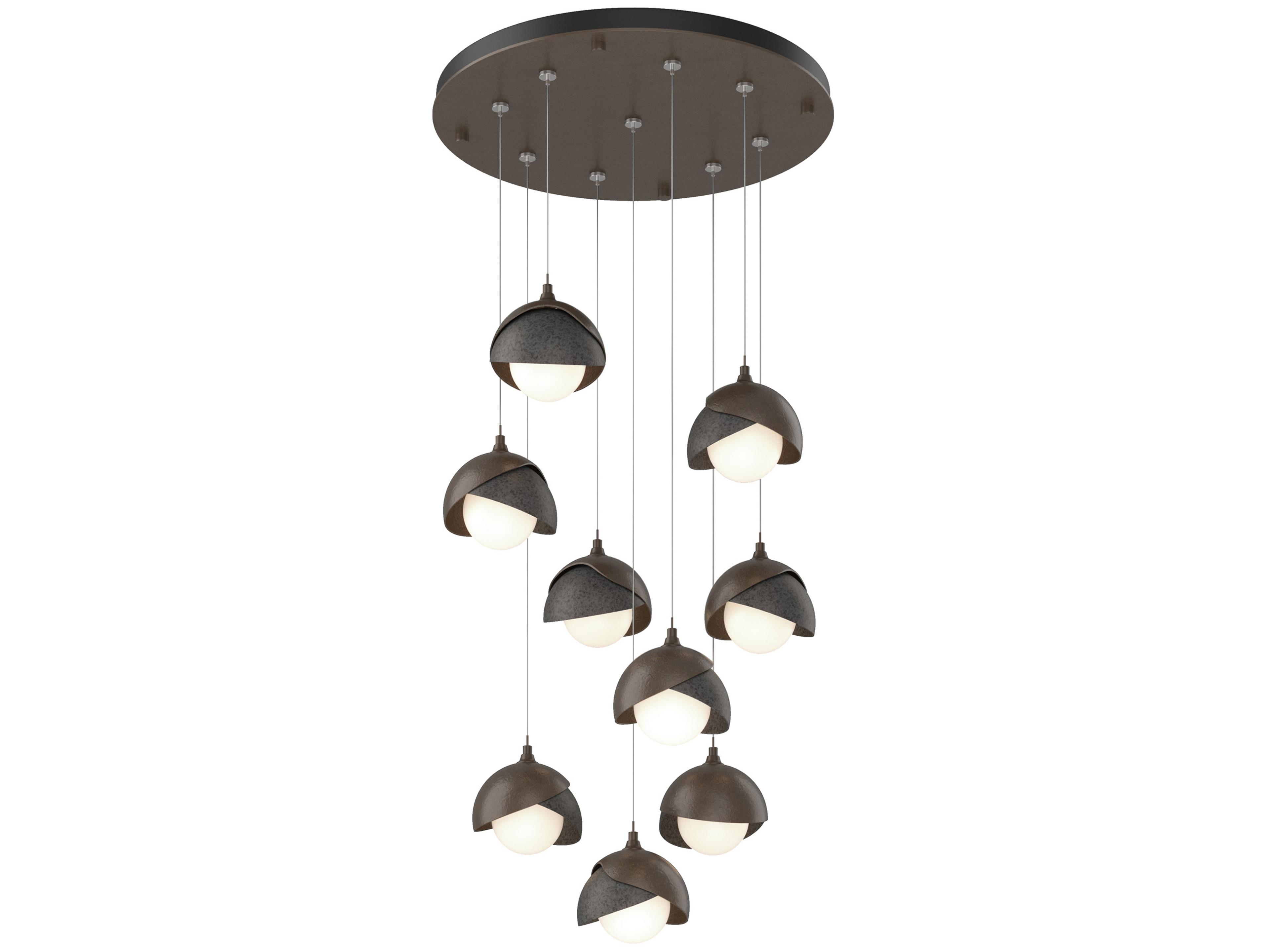 Hubbardton Forge Brooklyn 9-Light Glass Globe Pendant