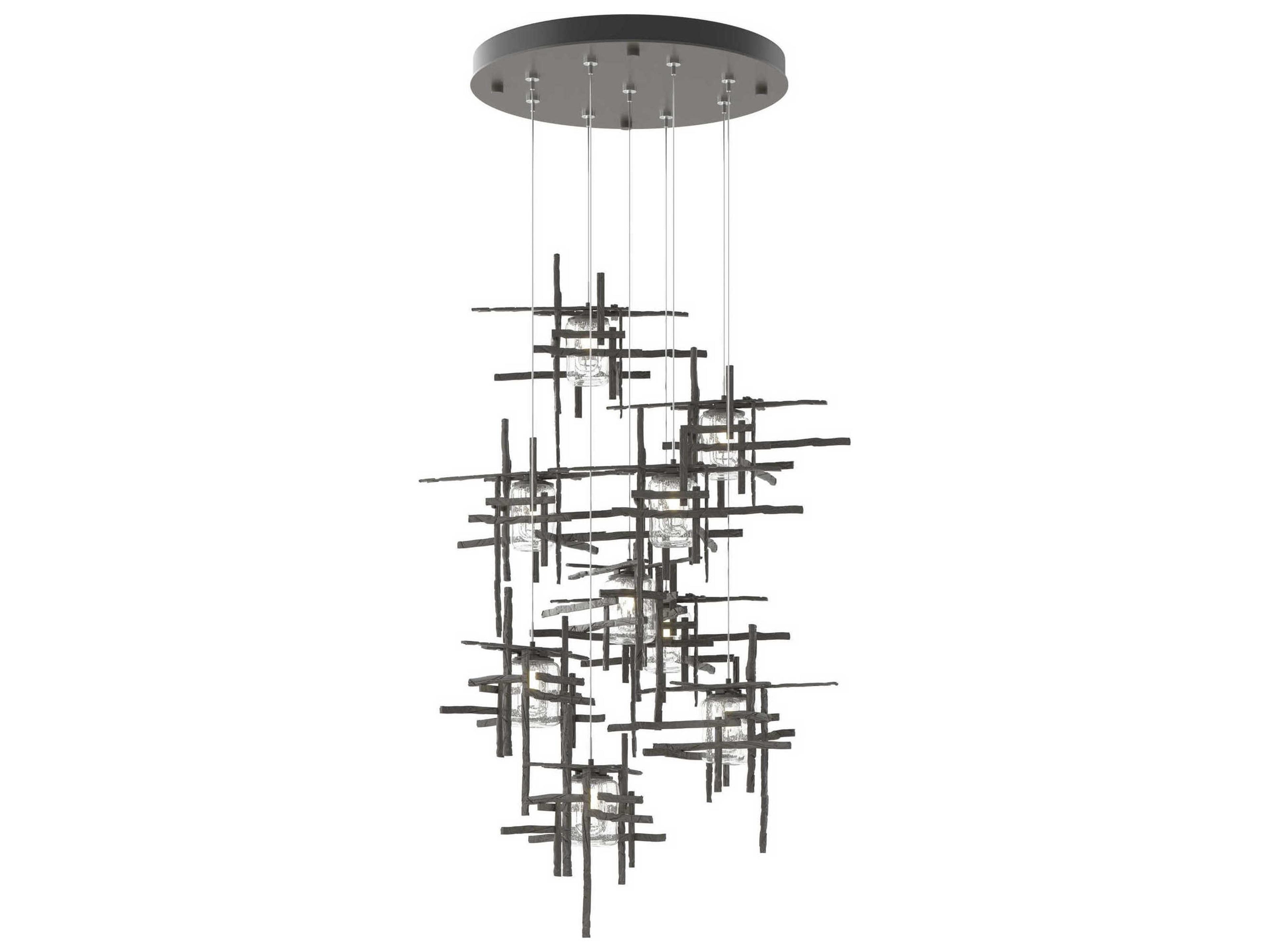 Hubbardton Forge Tura 9-Light Glass Pendant