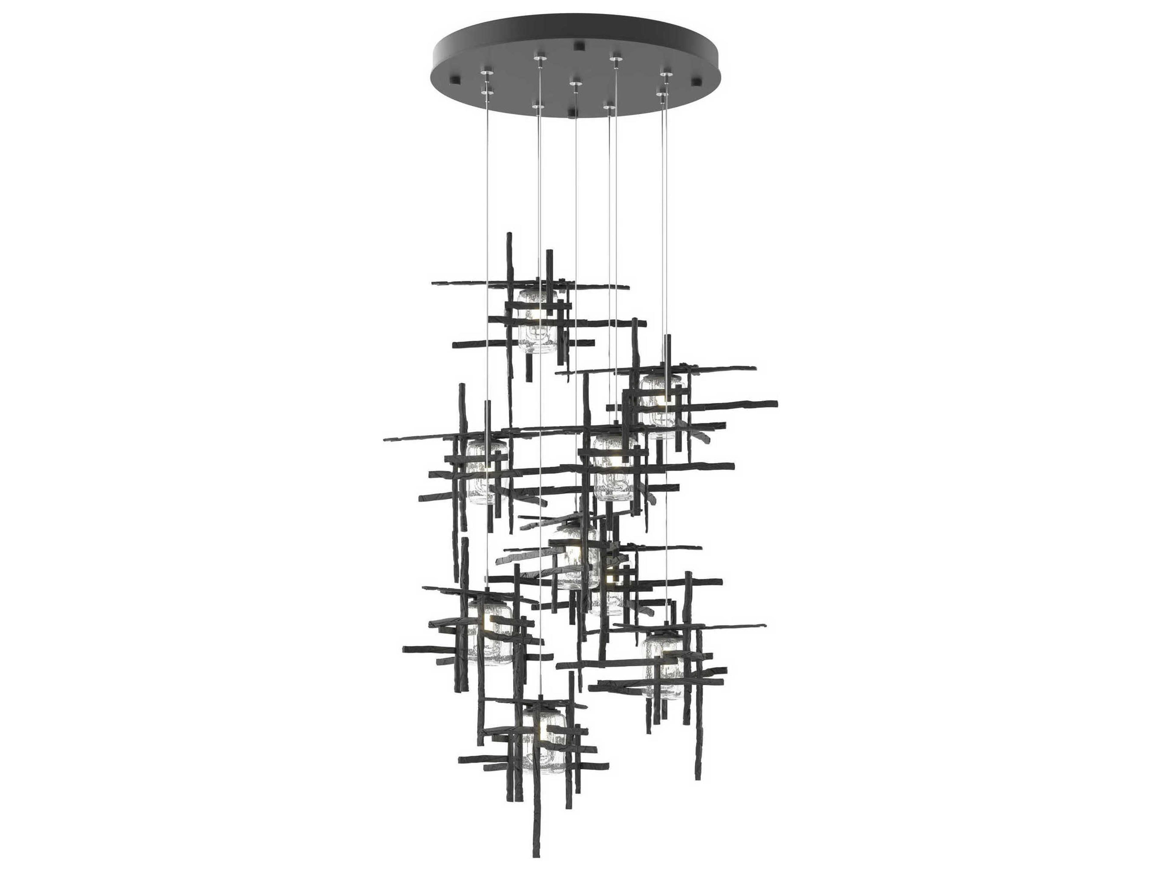 Hubbardton Forge Tura 9-Light Glass Pendant