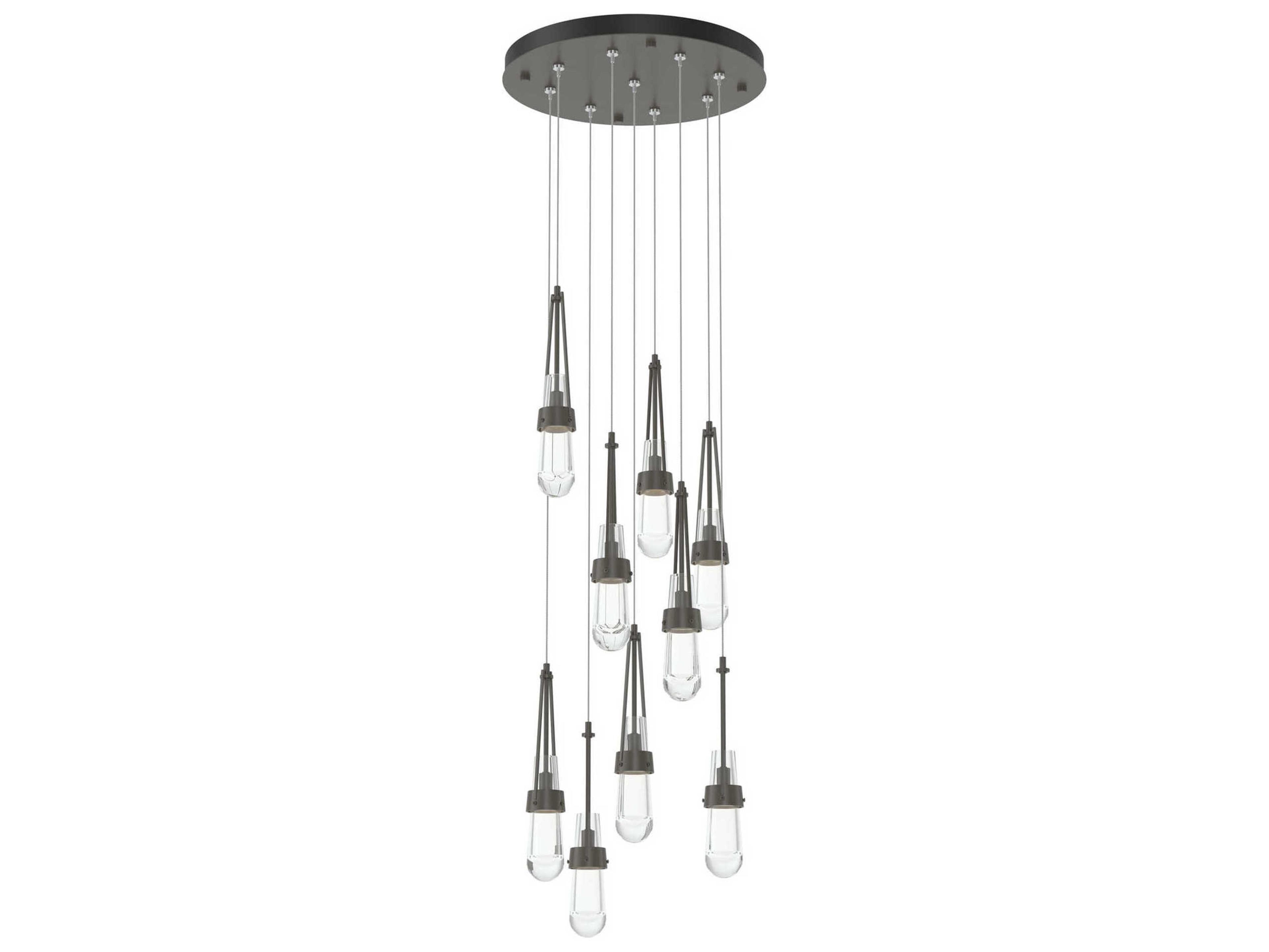 Hubbardton Forge Link 9-Light Glass Pendant