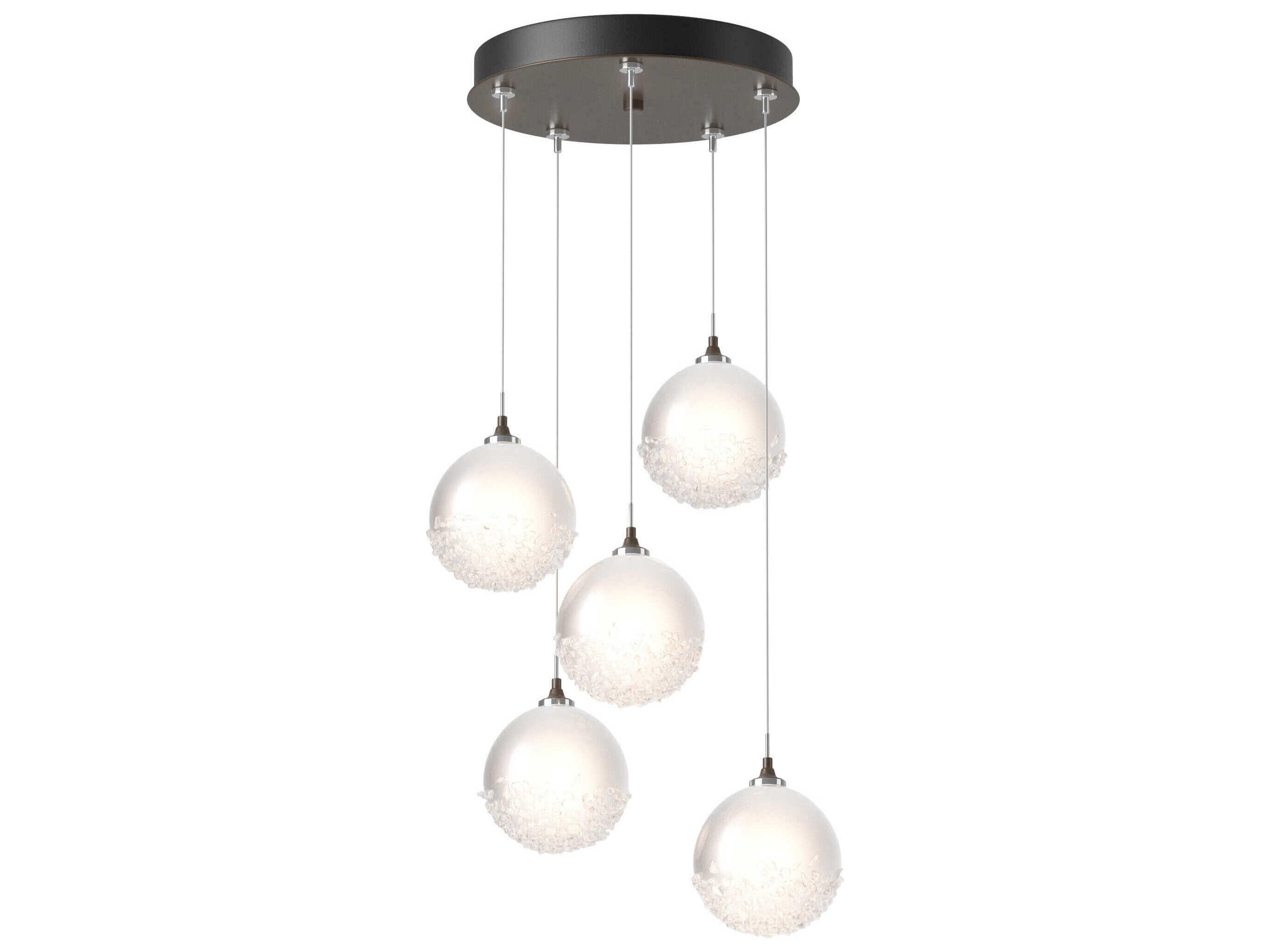 Hubbardton Forge Fritz 5-Light Glass LED Globe Pendant