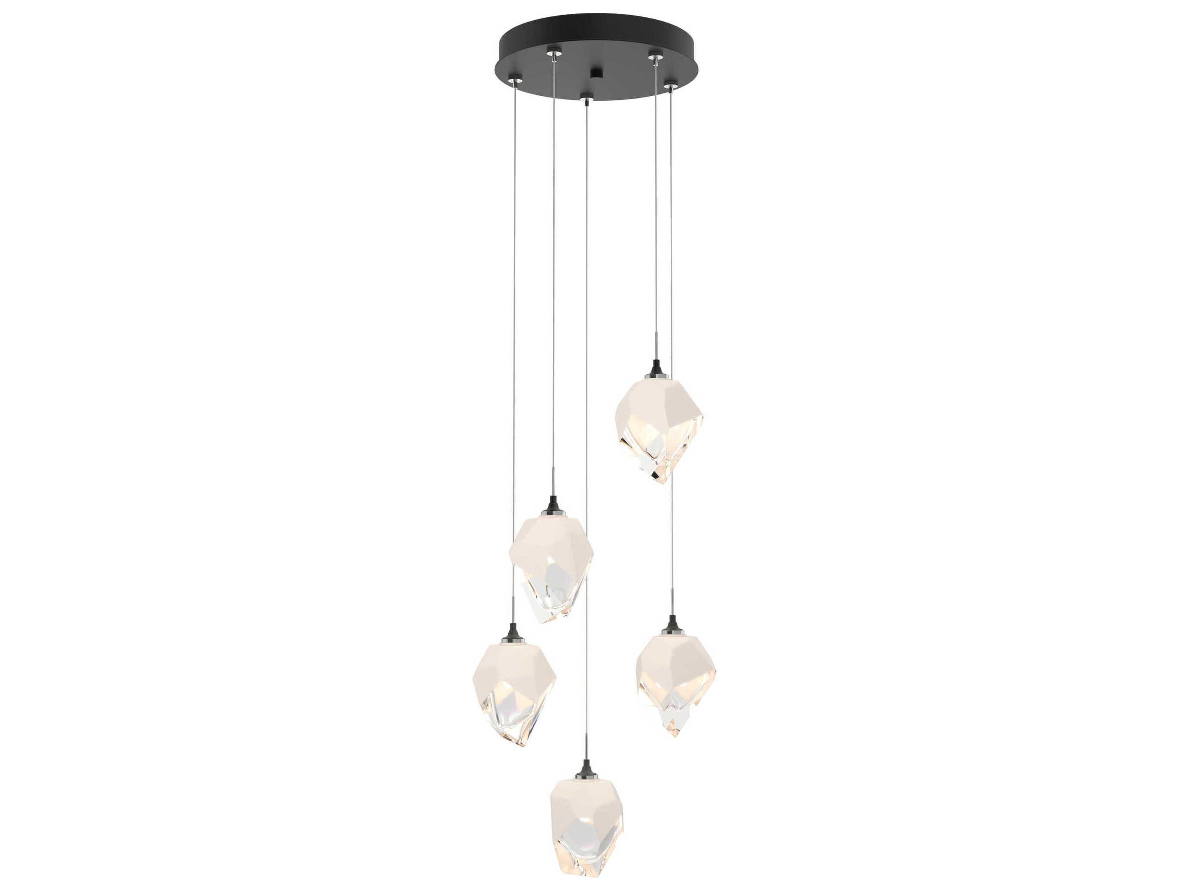 Hubbardton Forge Chrysalis 5-Light Crystal Glass Pendant