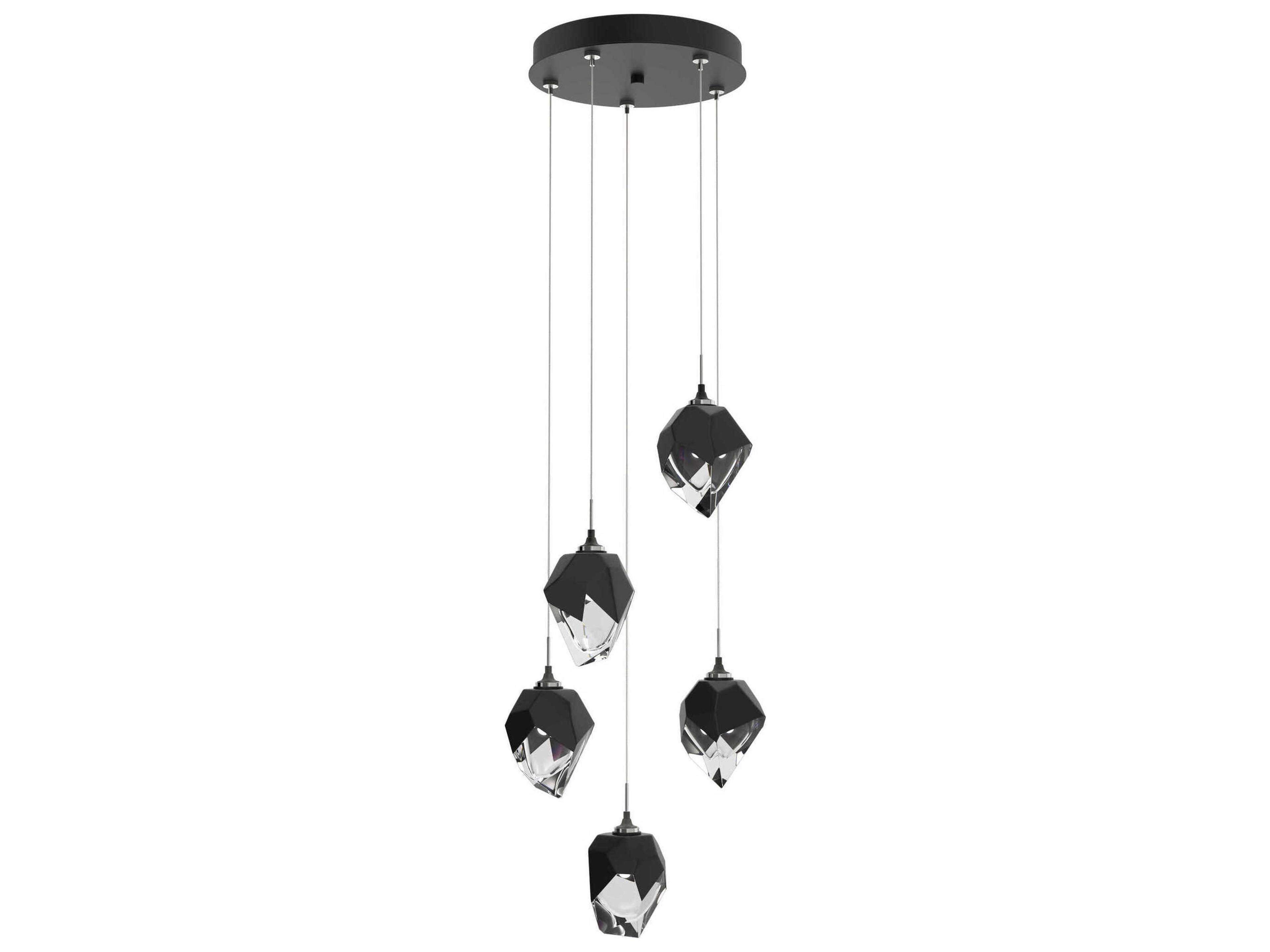 Hubbardton Forge Chrysalis 5-Light Crystal Glass Pendant