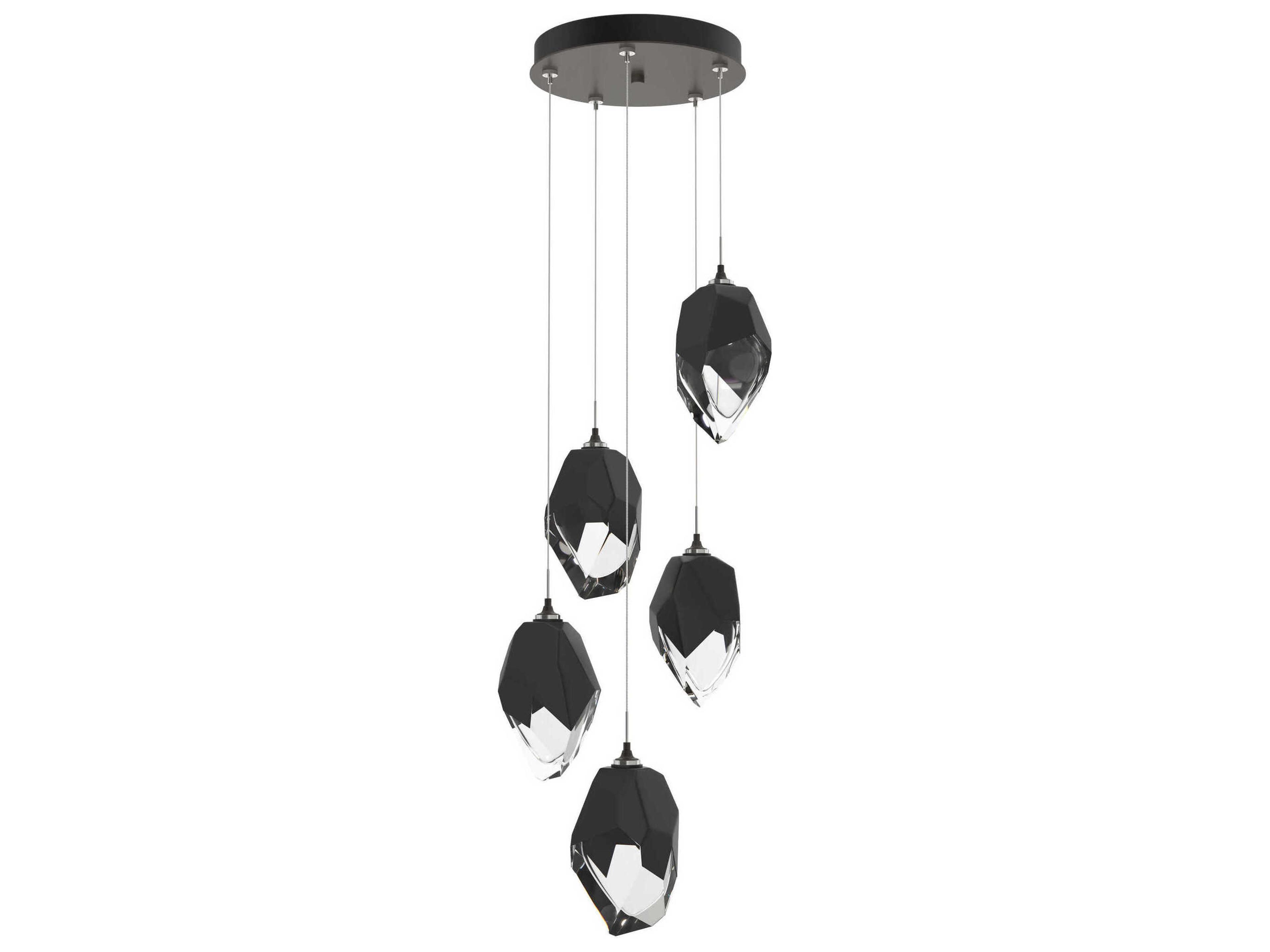Hubbardton Forge Chrysalis 5-Light Crystal Glass Pendant