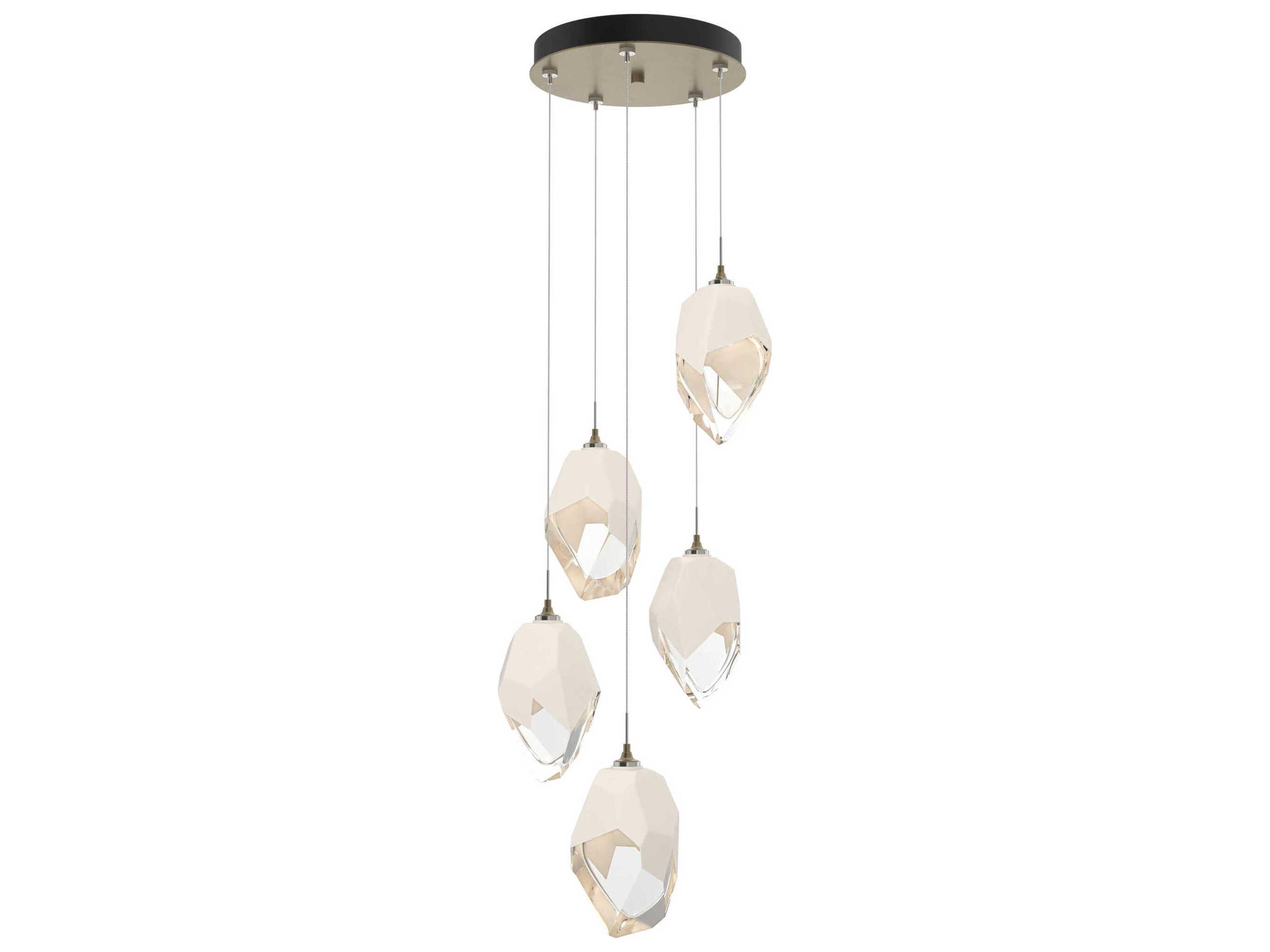 Hubbardton Forge Chrysalis 5-Light Crystal Glass Pendant