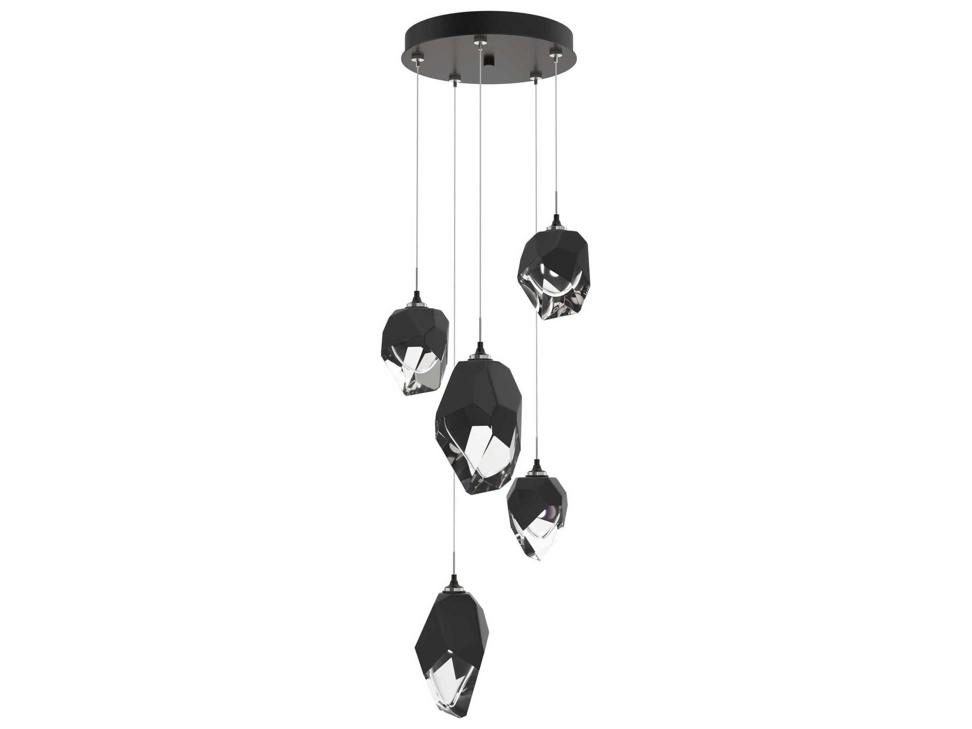 Hubbardton Forge Chrysalis 5-Light Crystal Glass Pendant