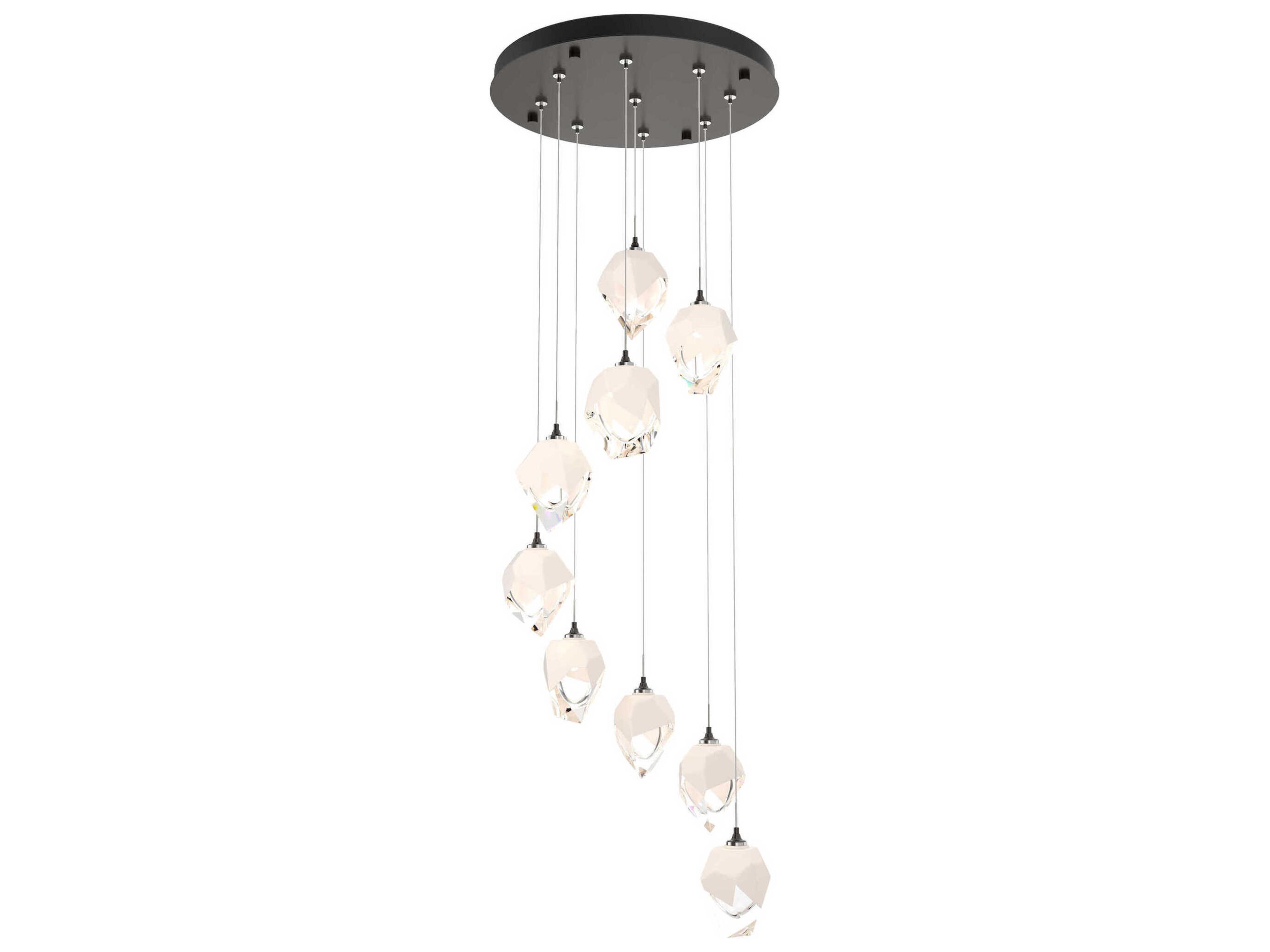 Hubbardton Forge Chrysalis 9-Light Crystal Glass Pendant