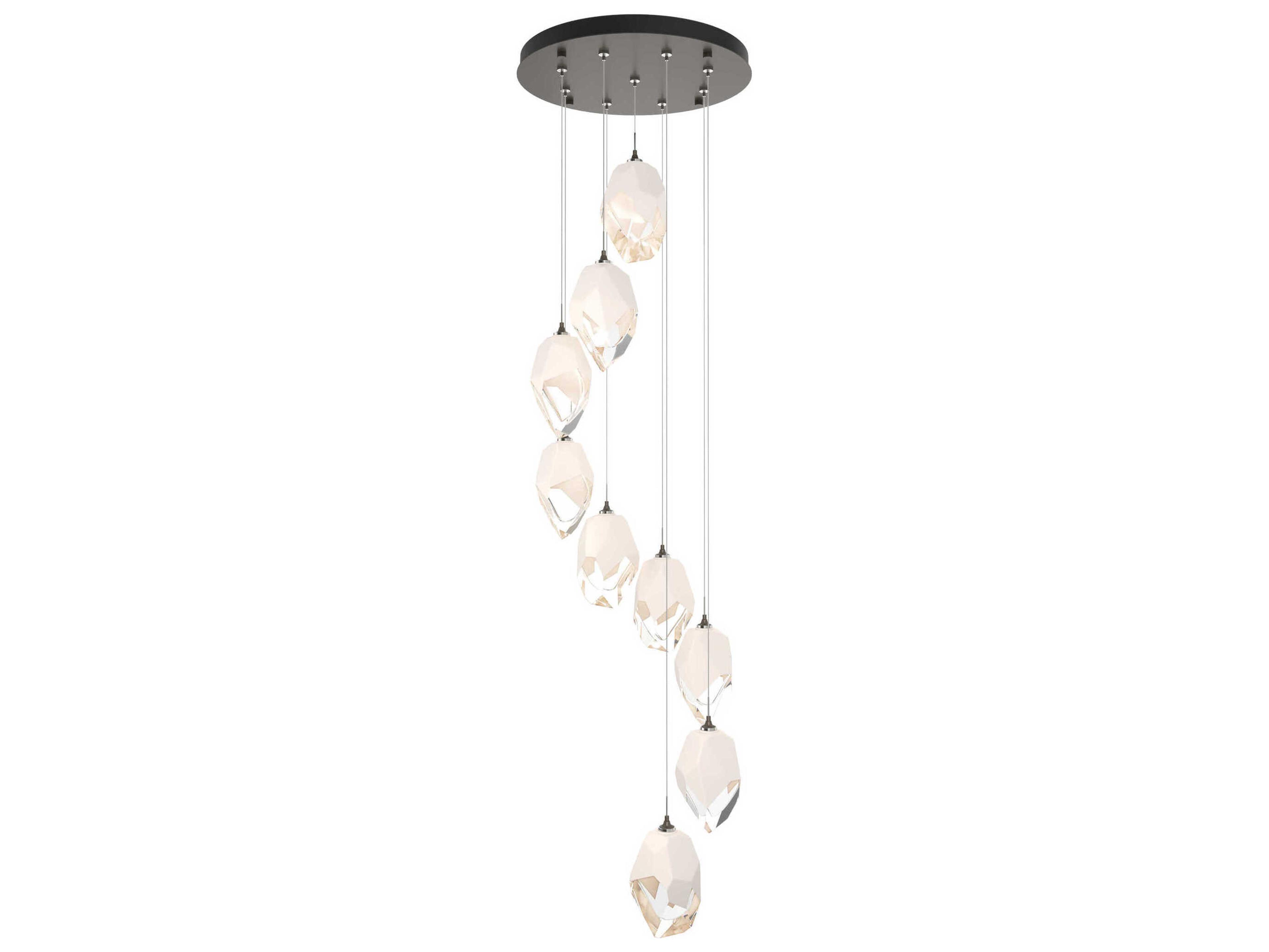 Hubbardton Forge Chrysalis 9-Light Crystal Glass Pendant