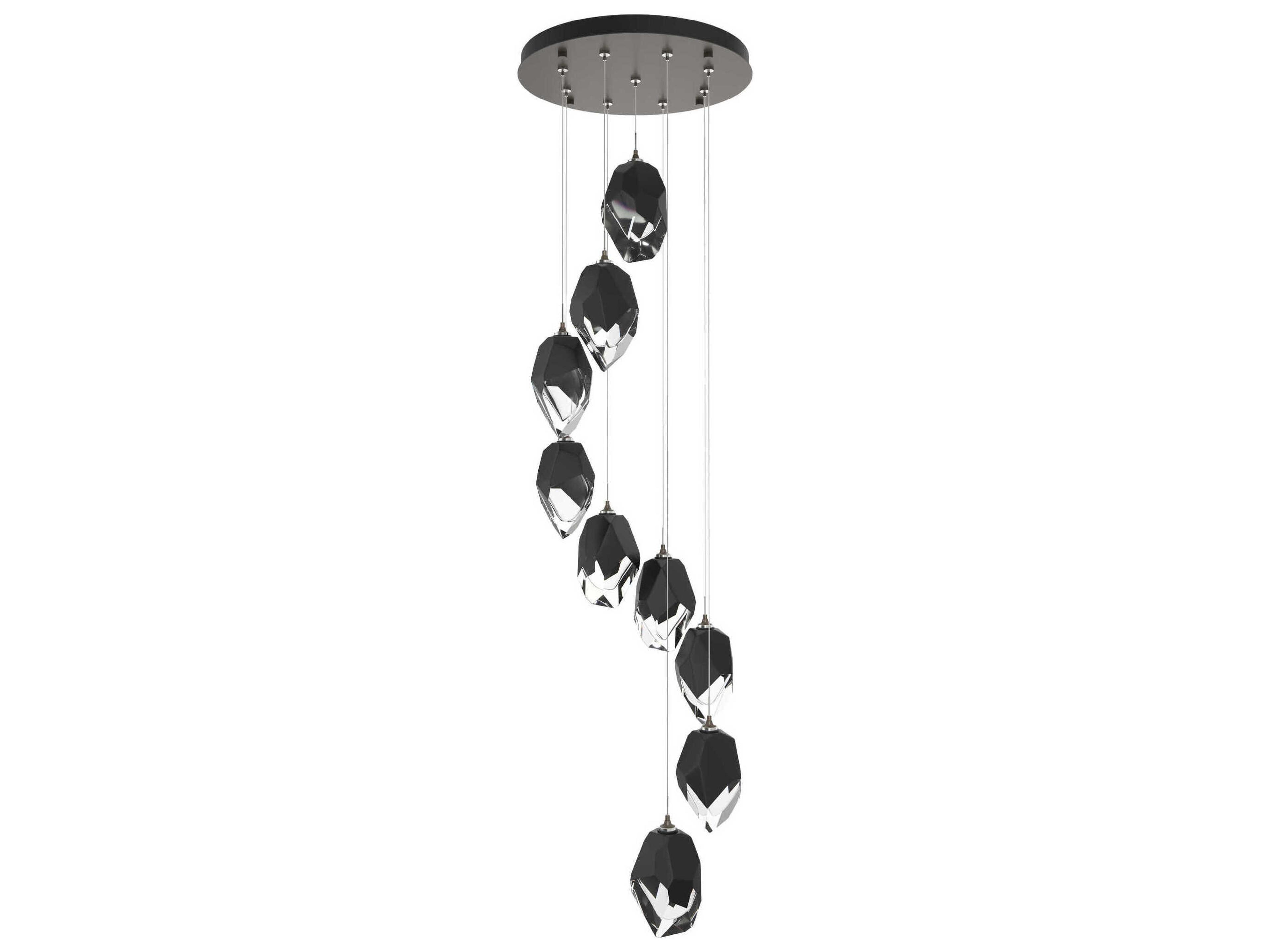 Hubbardton Forge Chrysalis 9-Light Crystal Glass Pendant
