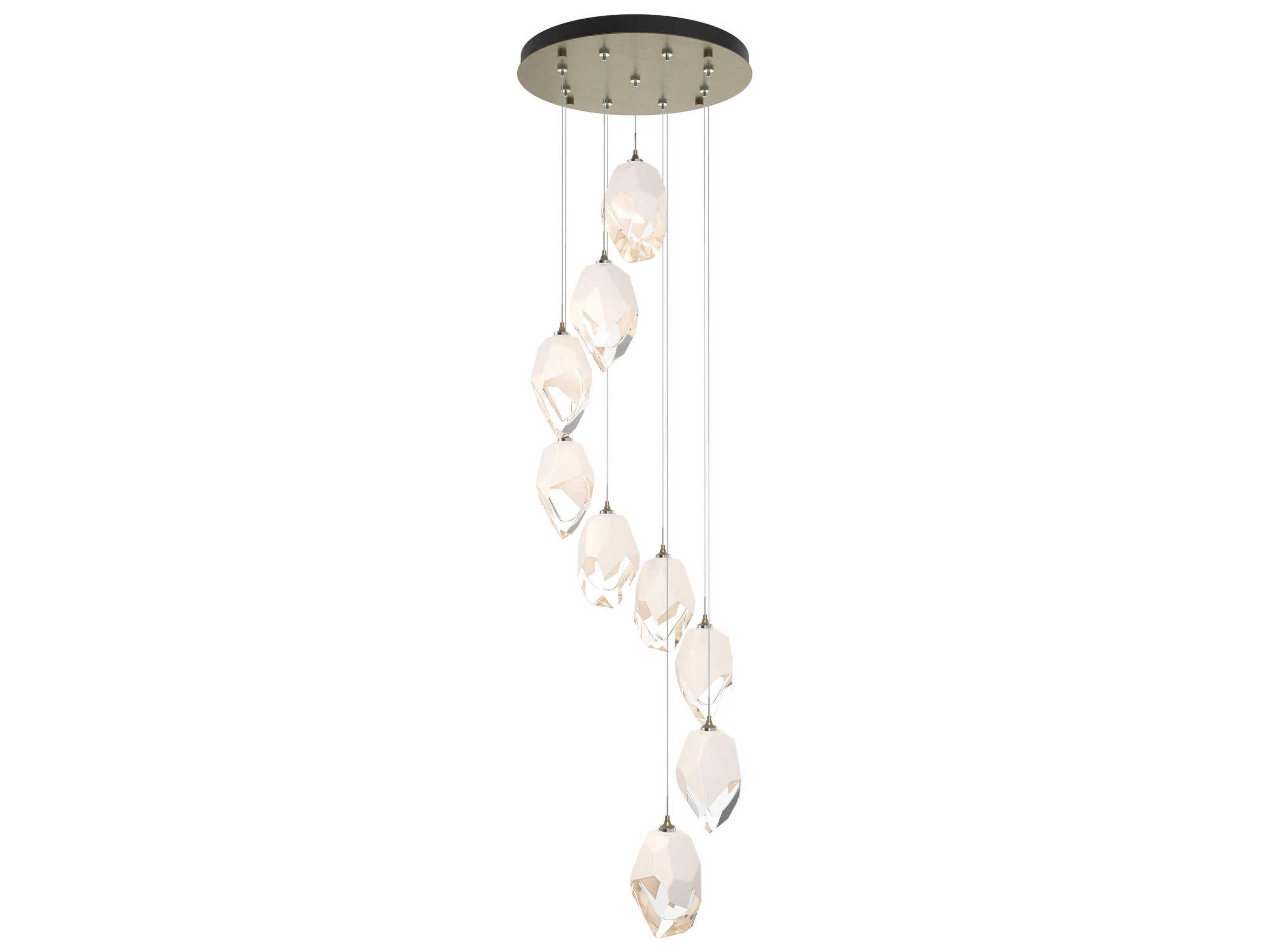 Hubbardton Forge Chrysalis 9-Light Crystal Glass Pendant