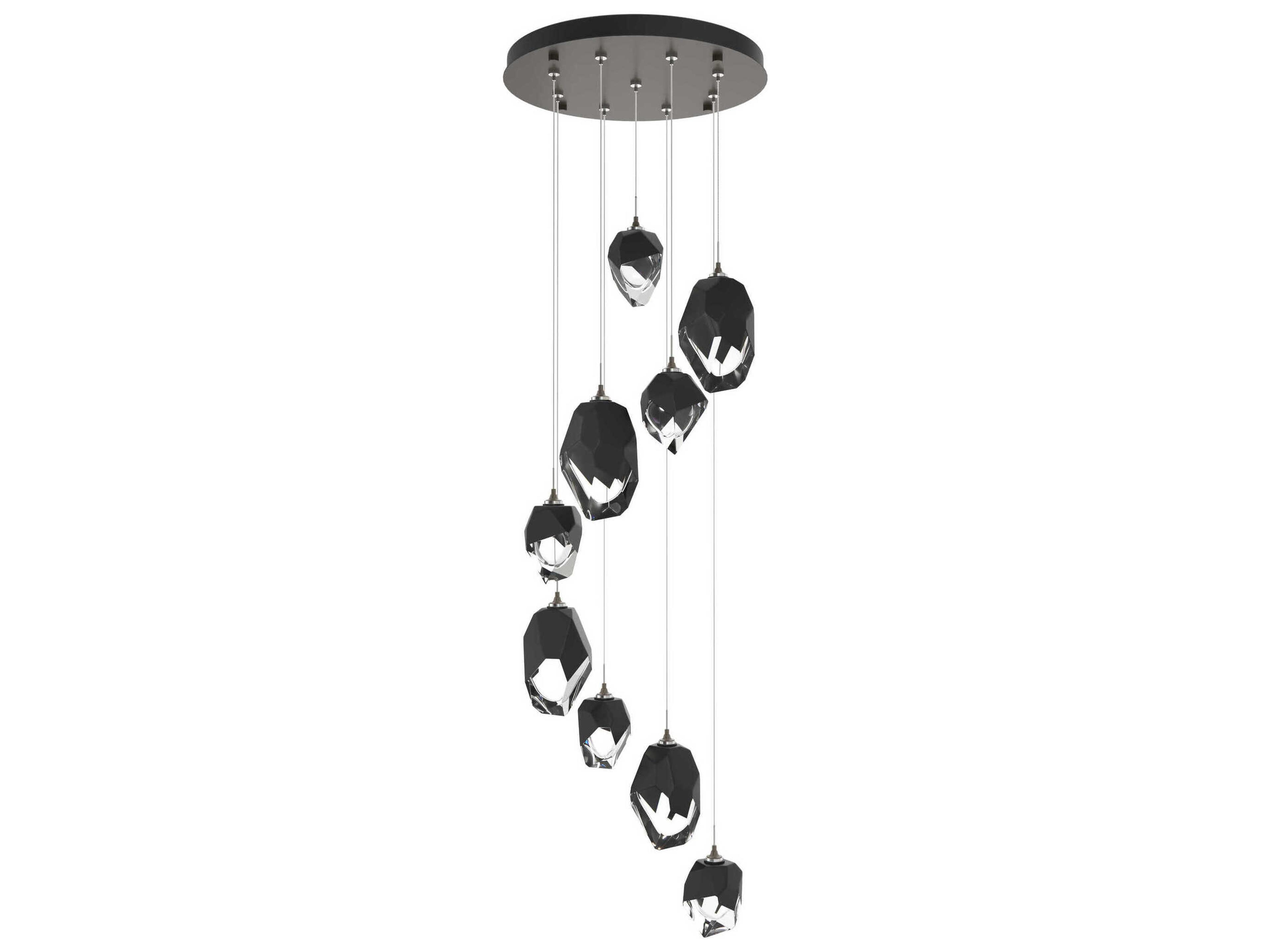Hubbardton Forge Chrysalis 9-Light Crystal Glass Pendant