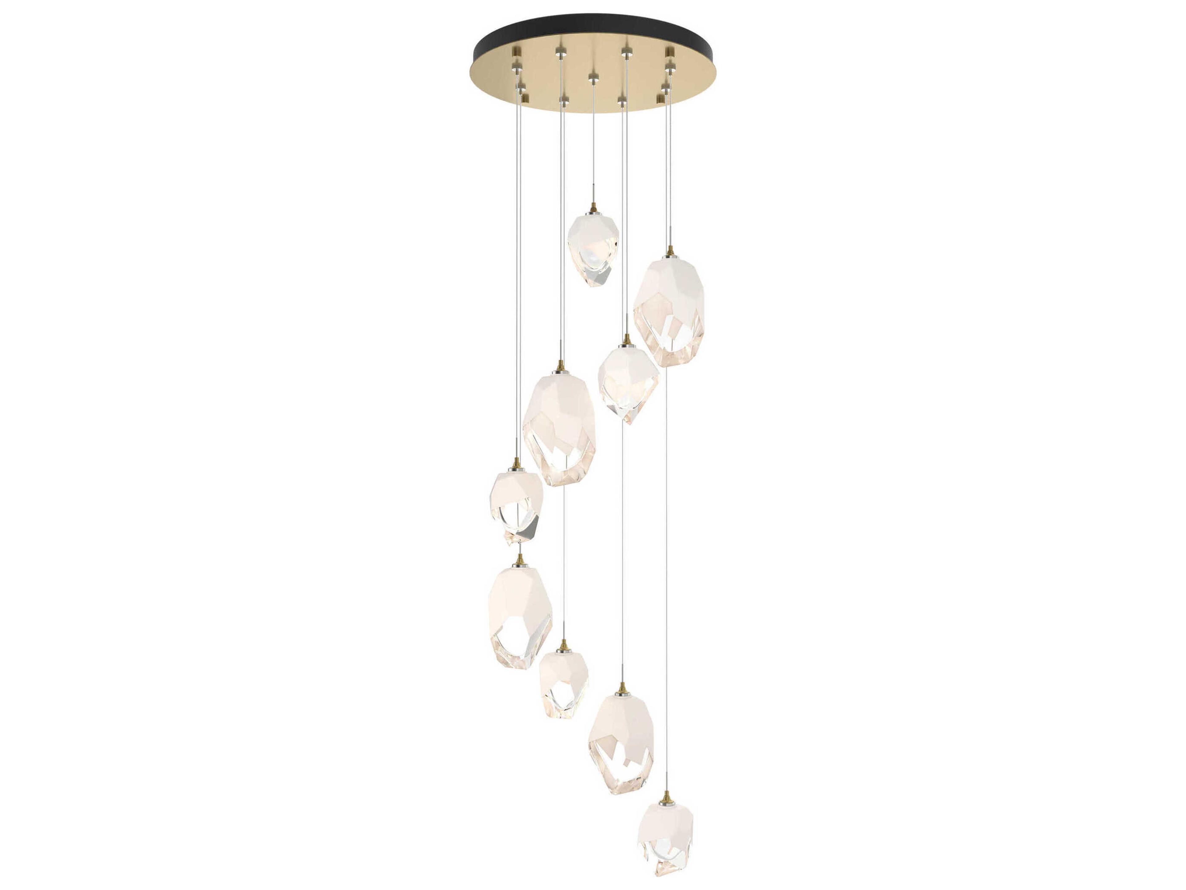 Hubbardton Forge Chrysalis 9-Light Crystal Glass Pendant