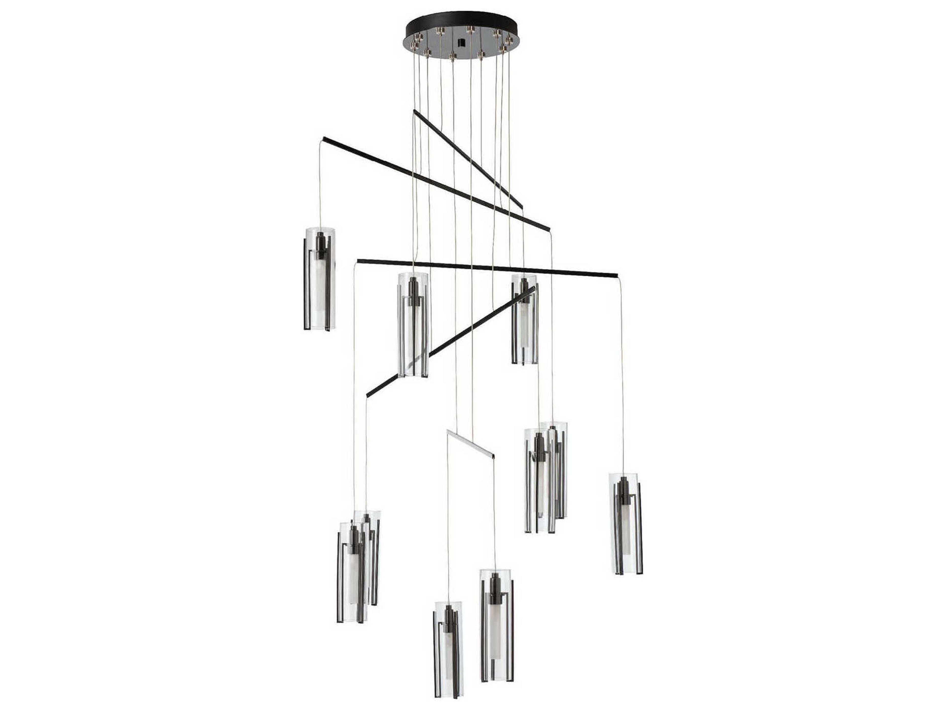 Hubbardton Forge Exos 10-Light Cylinder Linear Pendant
