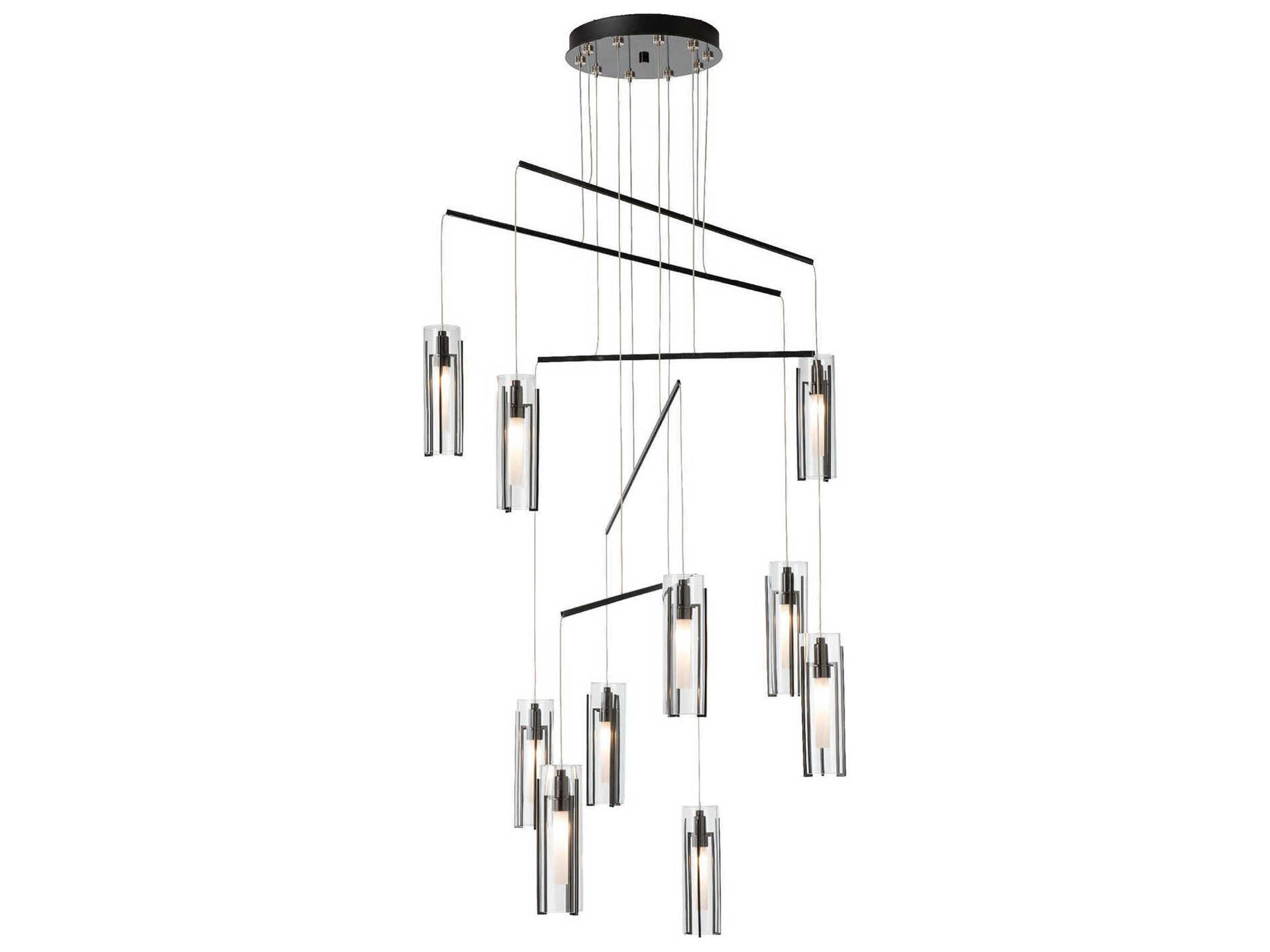 Hubbardton Forge Exos 10-Light Cylinder Linear Pendant