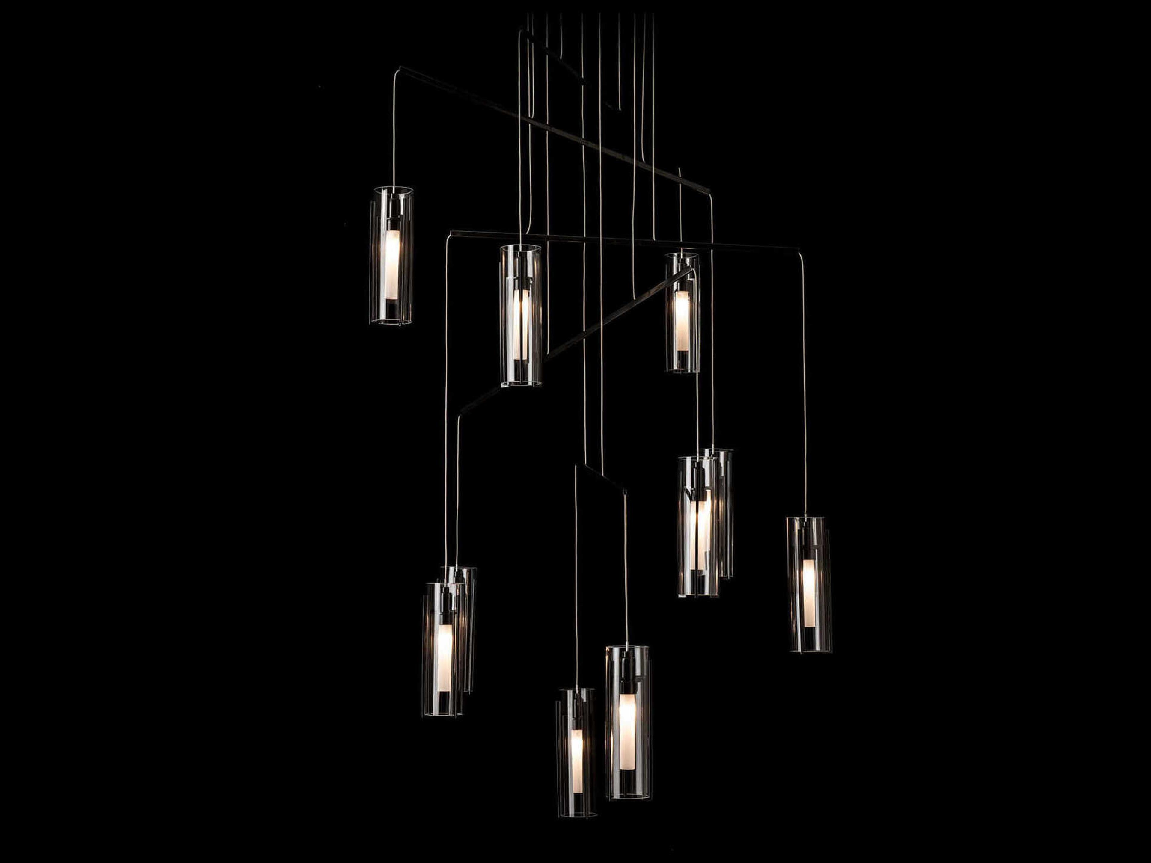 Hubbardton Forge Exos 10-Light Cylinder Linear Pendant