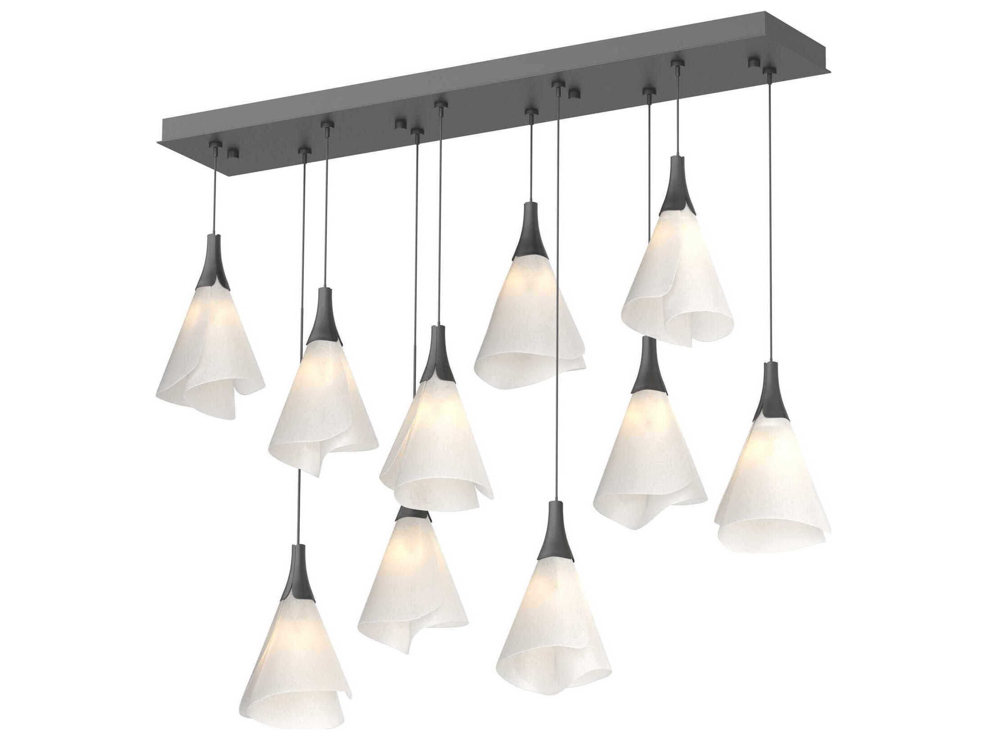 Hubbardton Forge Mobius 10-Light Linear Island Pendant