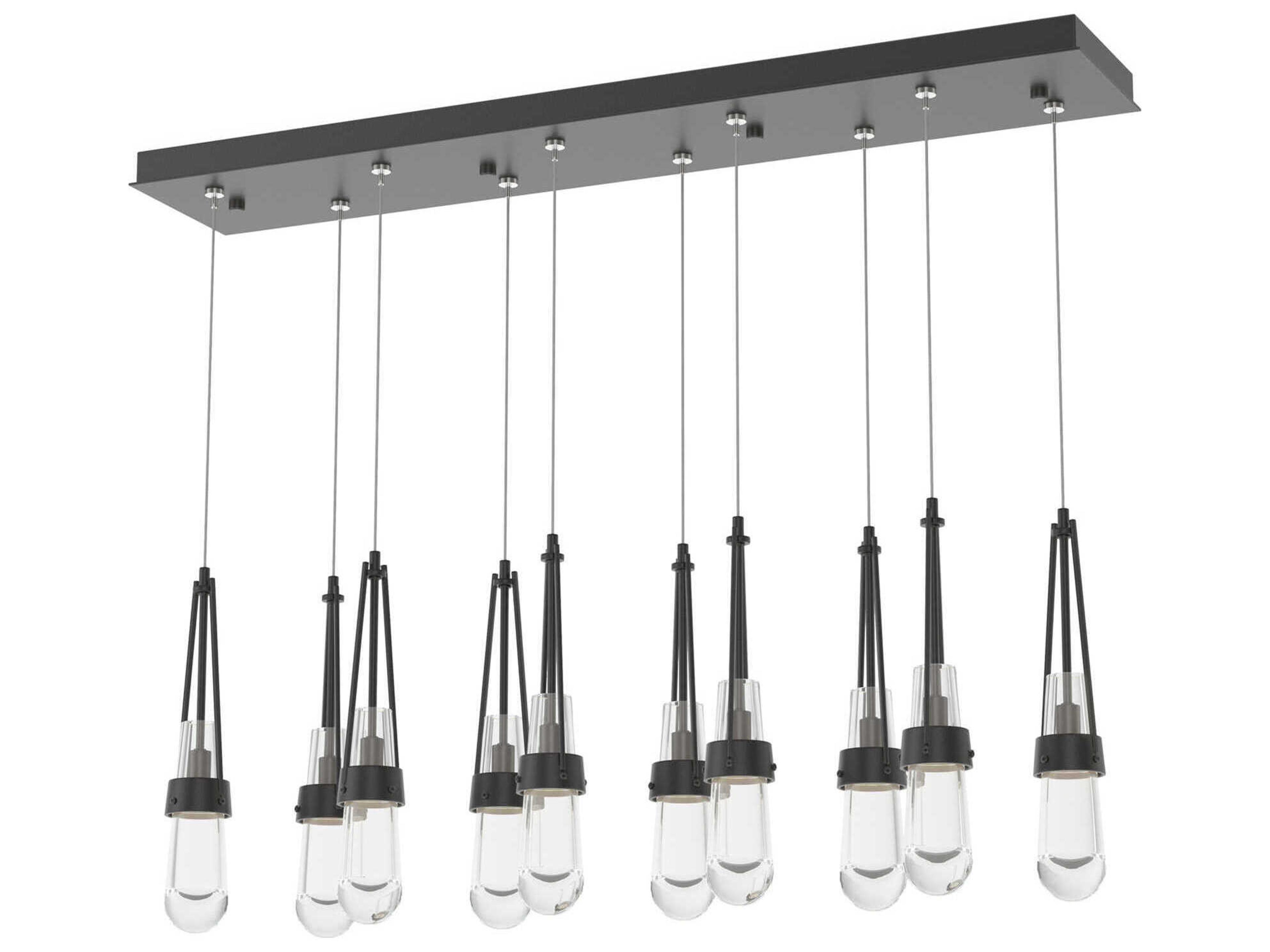 Hubbardton Forge Link 10-Light Glass Linear Island Pendant