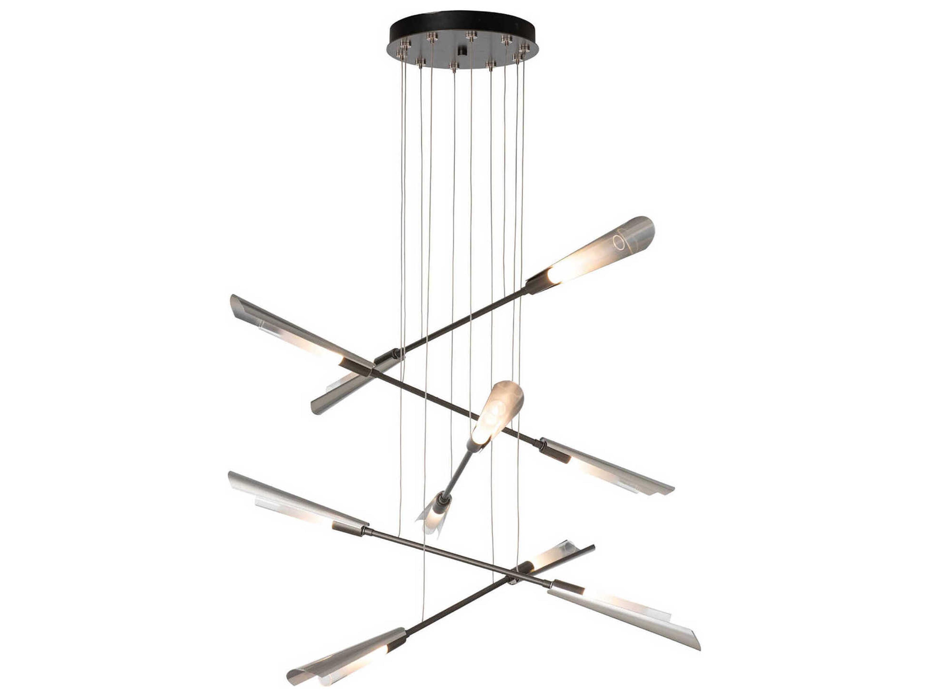 Hubbardton Forge Flight 10-Light Linear Pendant