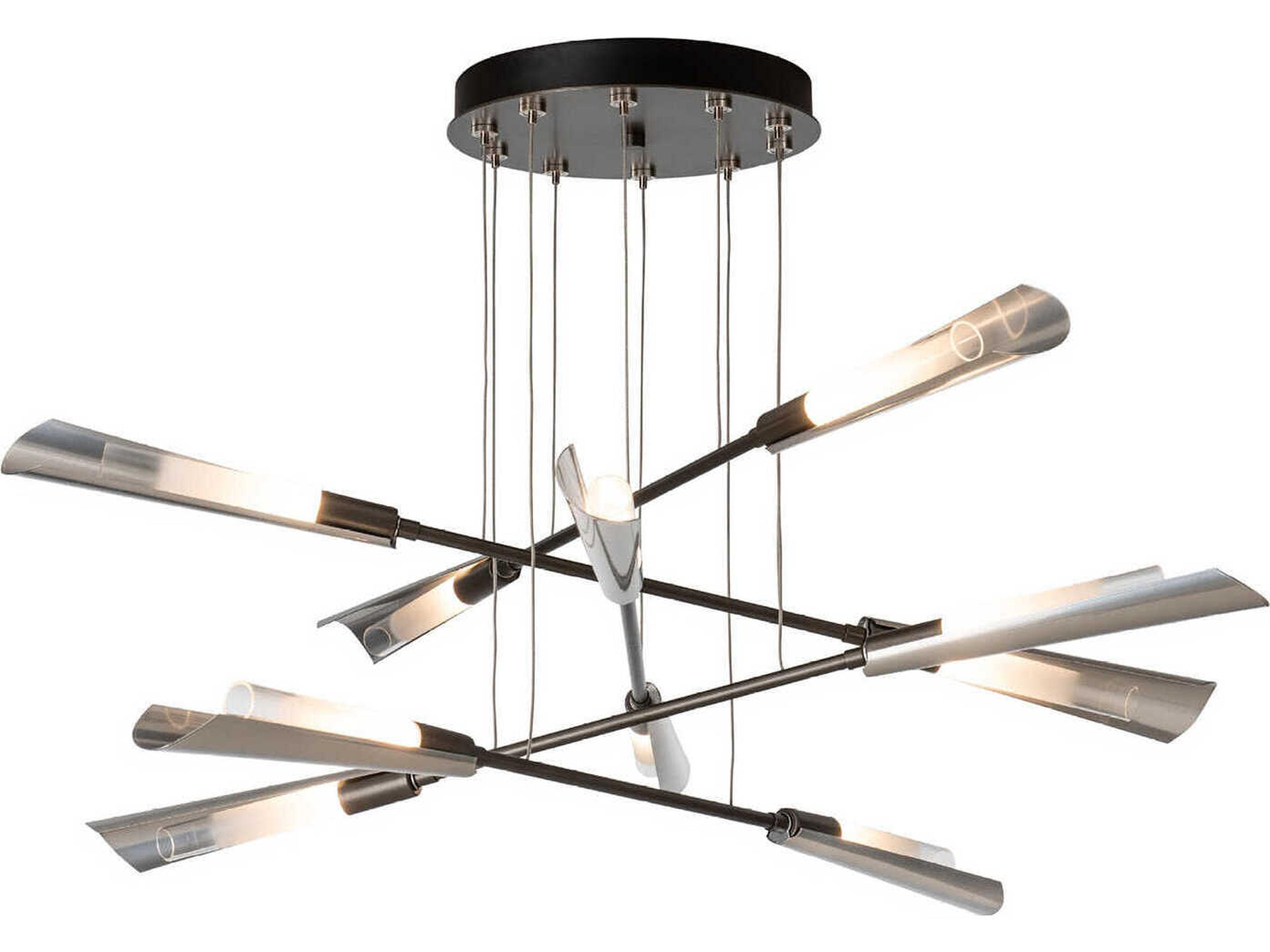 Hubbardton Forge Flight 10-Light Linear Pendant