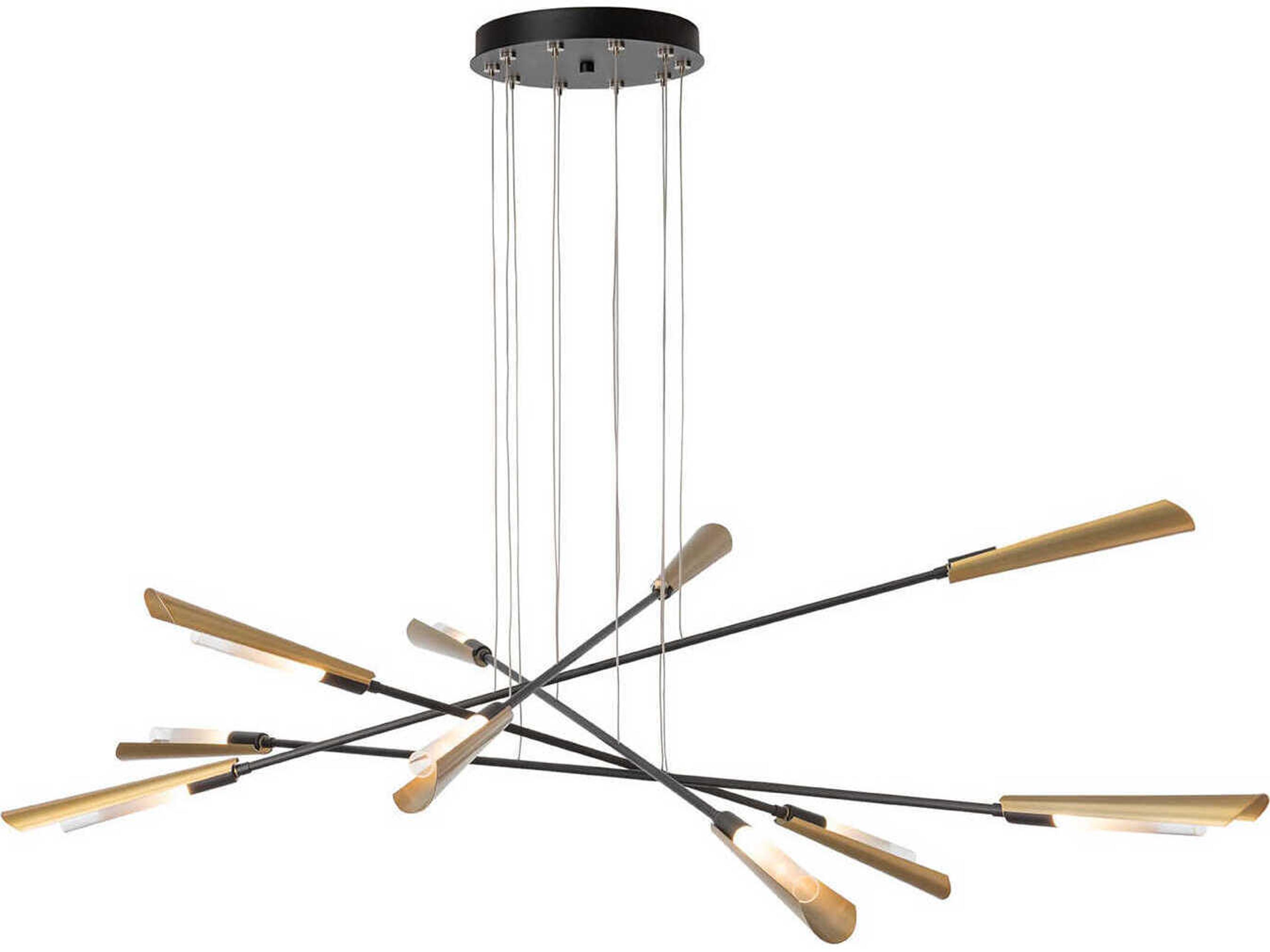 Hubbardton Forge Flight 10-Light Linear Pendant