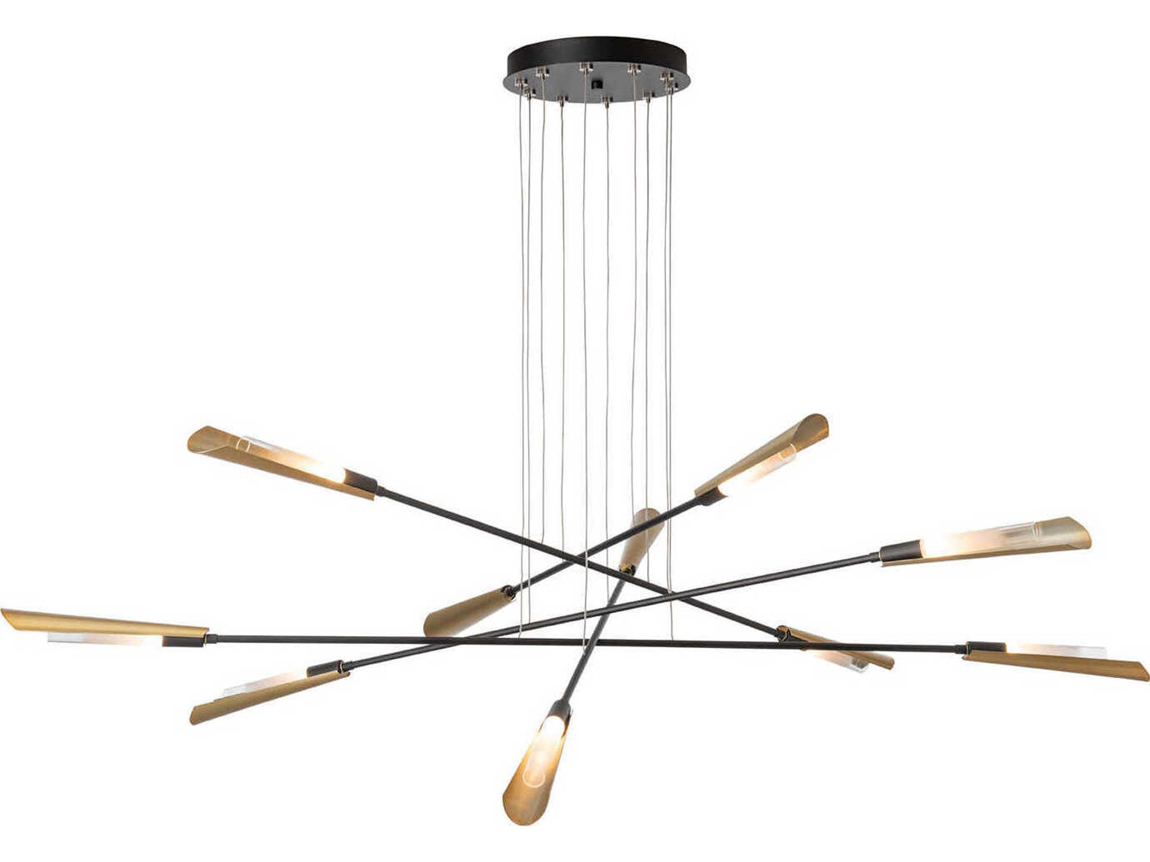 Hubbardton Forge Flight 10-Light Linear Pendant