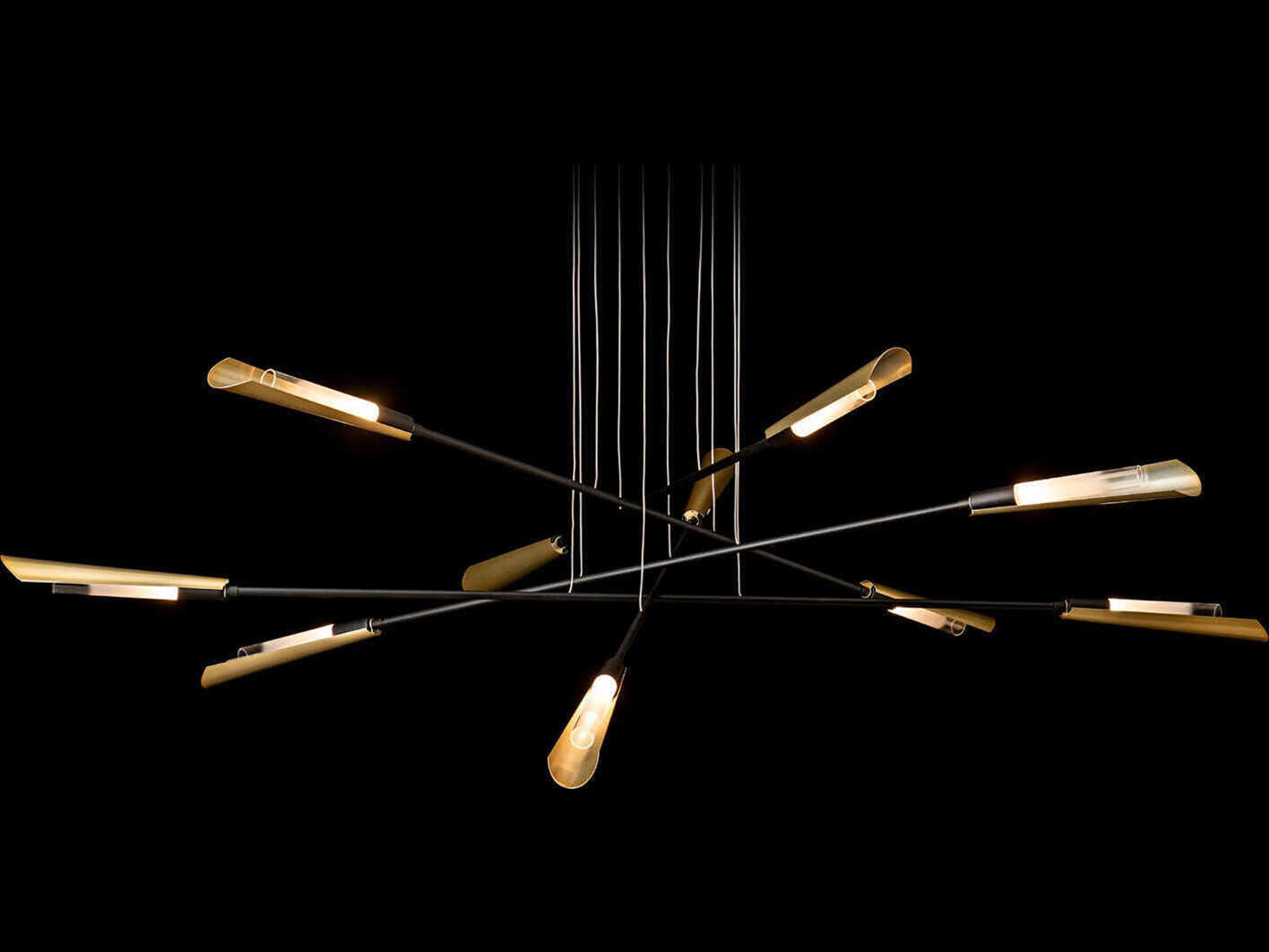 Hubbardton Forge Flight 10-Light Linear Pendant
