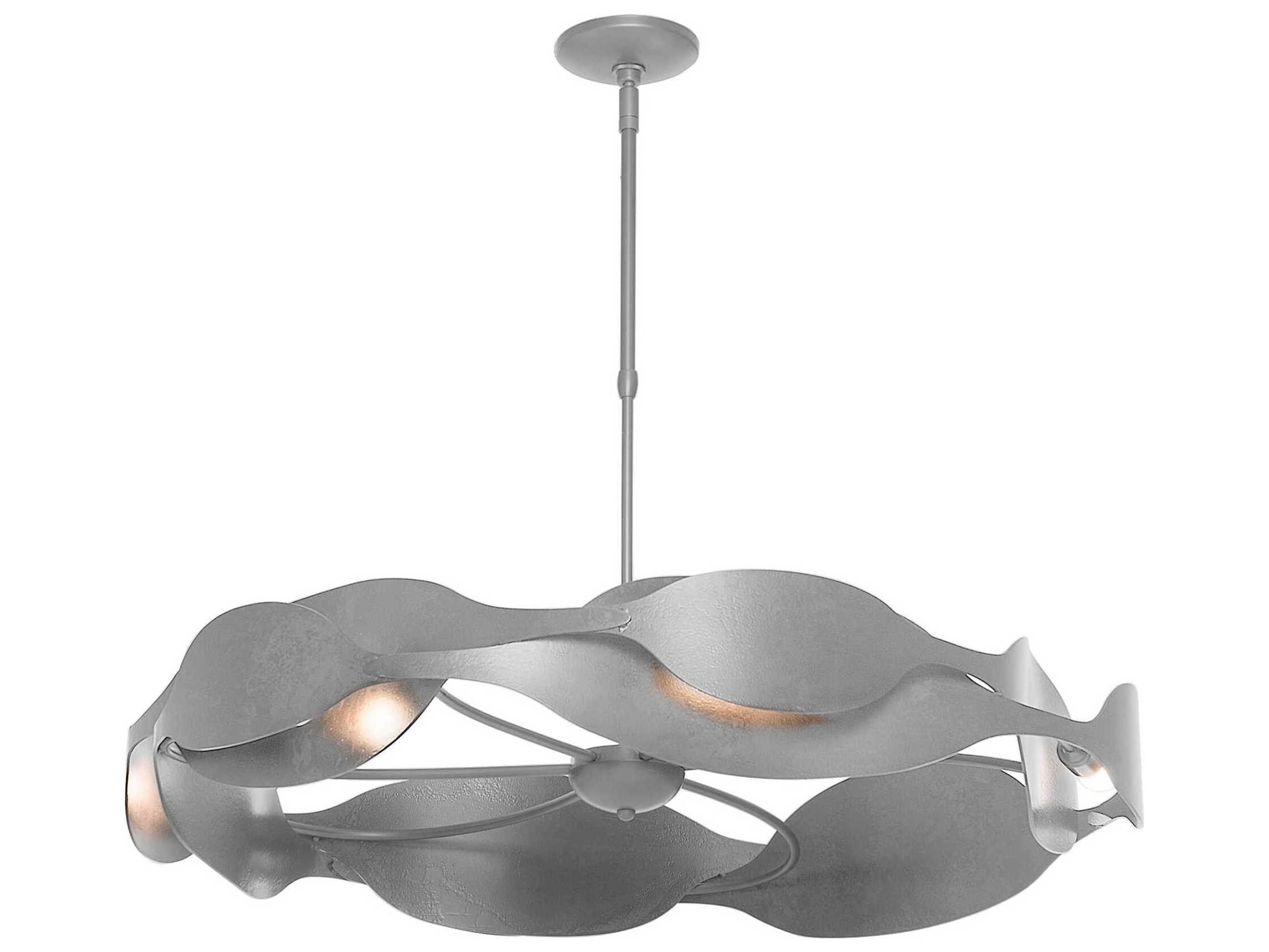 Hubbardton Forge Waves 6-Light Geometric Round Pendant