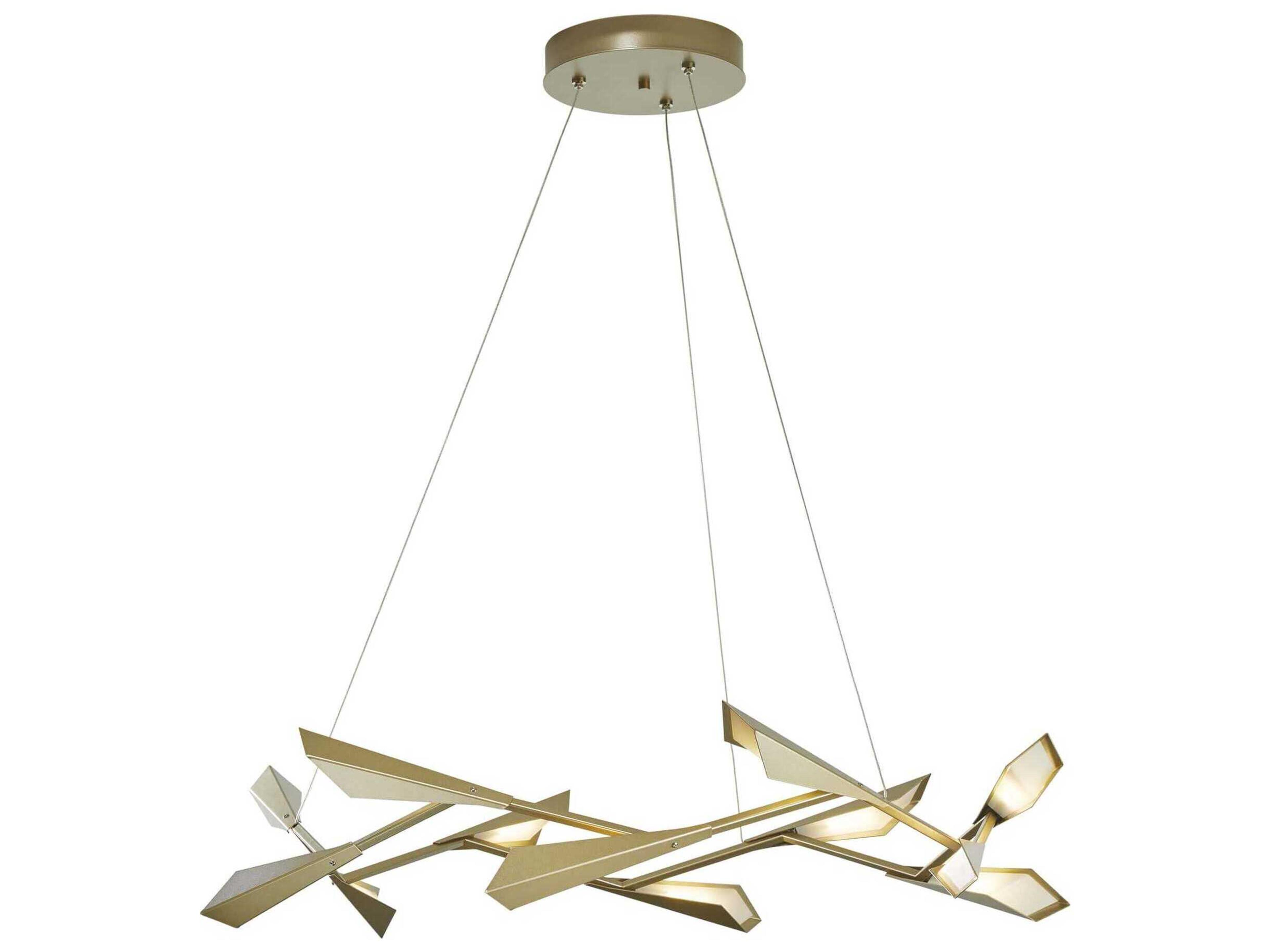 Hubbardton Forge Quill 1-Light LED Geometric Pendant