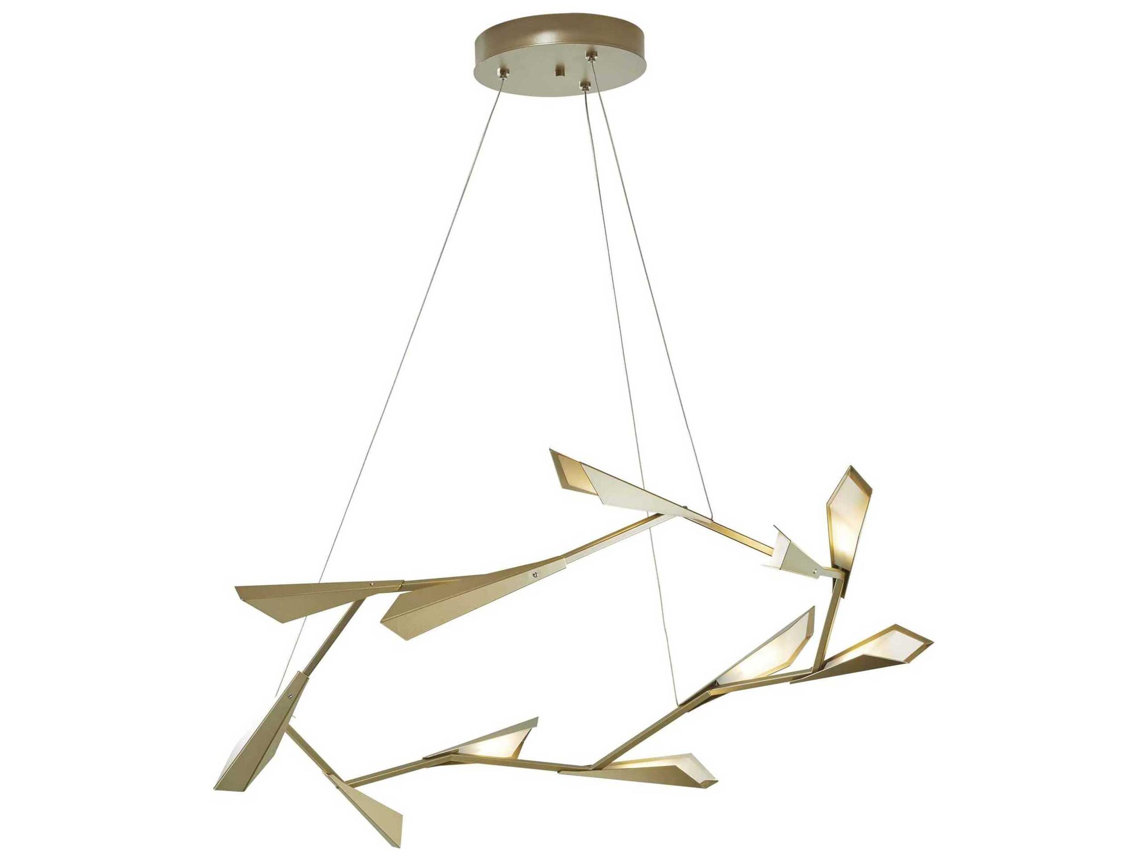 Hubbardton Forge Quill 1-Light LED Geometric Pendant