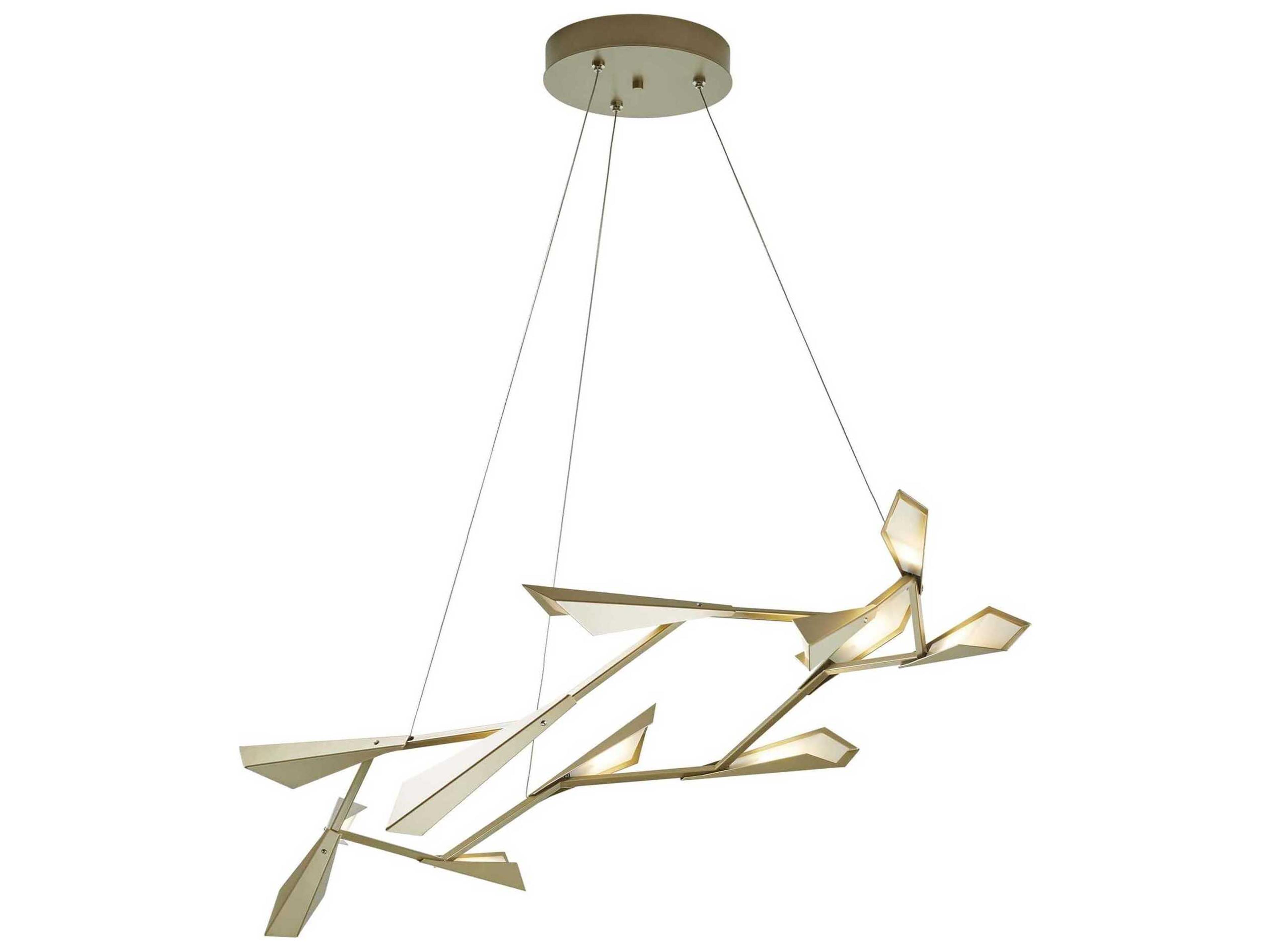 Hubbardton Forge Quill 1-Light LED Geometric Pendant