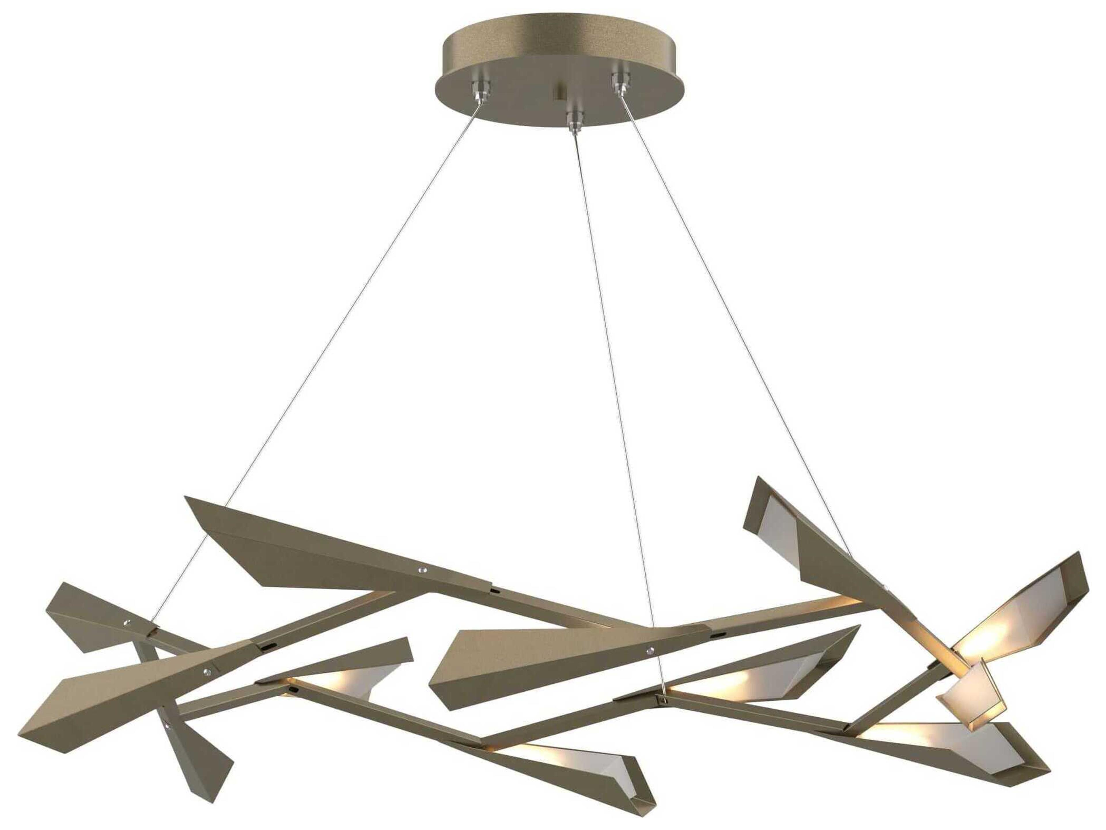 Hubbardton Forge Quill 1-Light LED Geometric Pendant