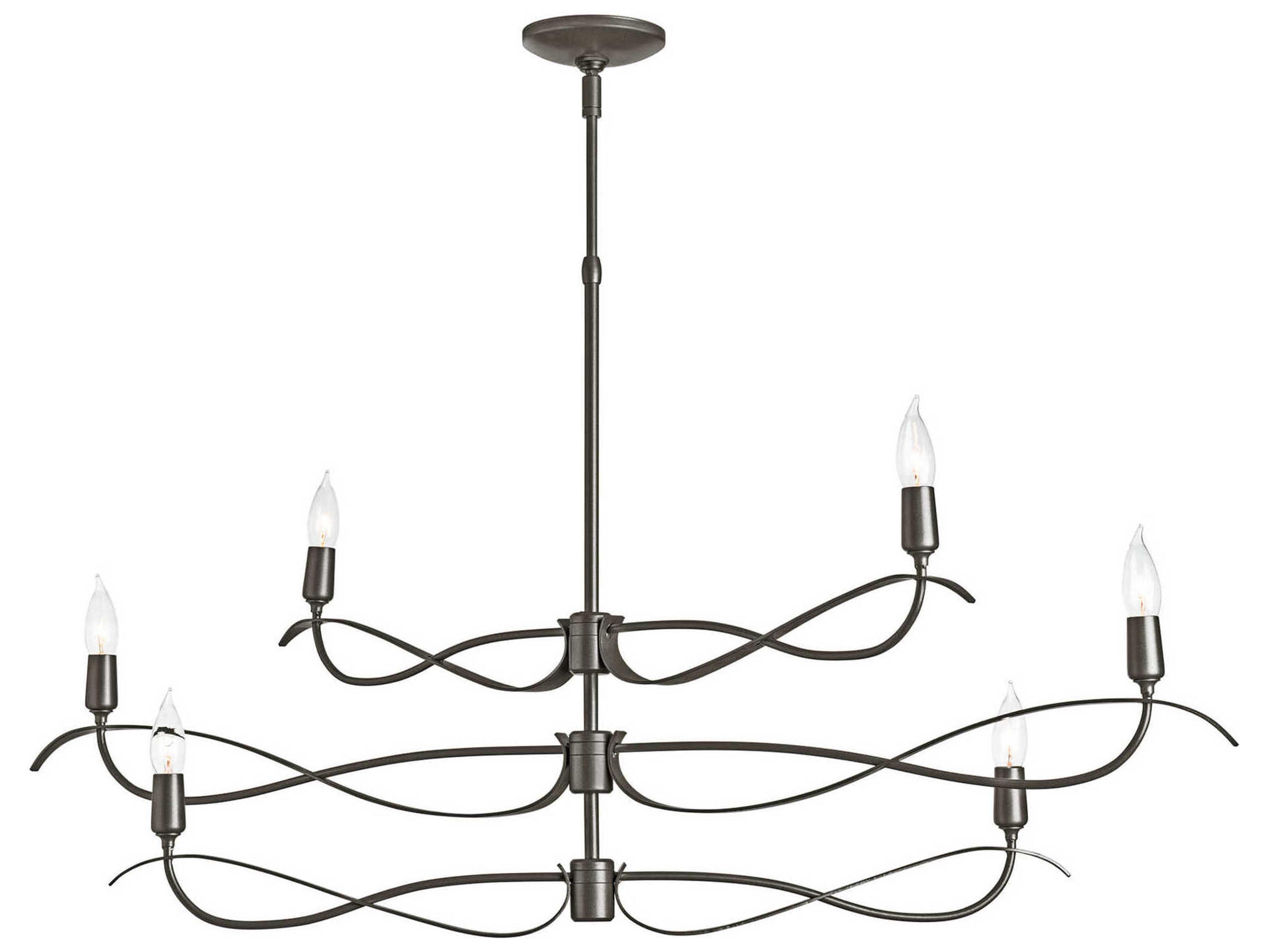 Hubbardton Forge Willow 6-Light Tiered Island Pendant