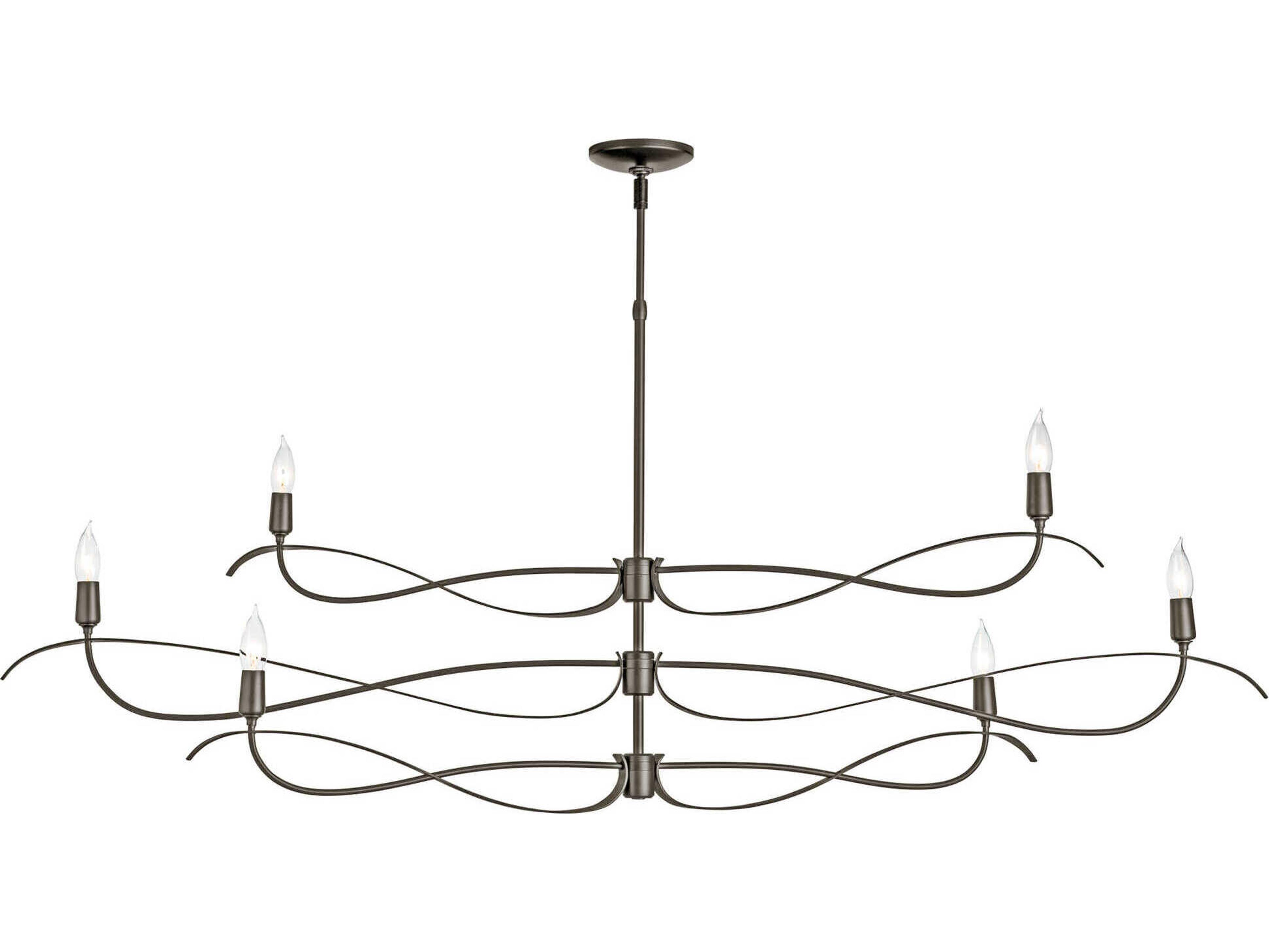 Hubbardton Forge Willow 6-Light Tiered Island Pendant