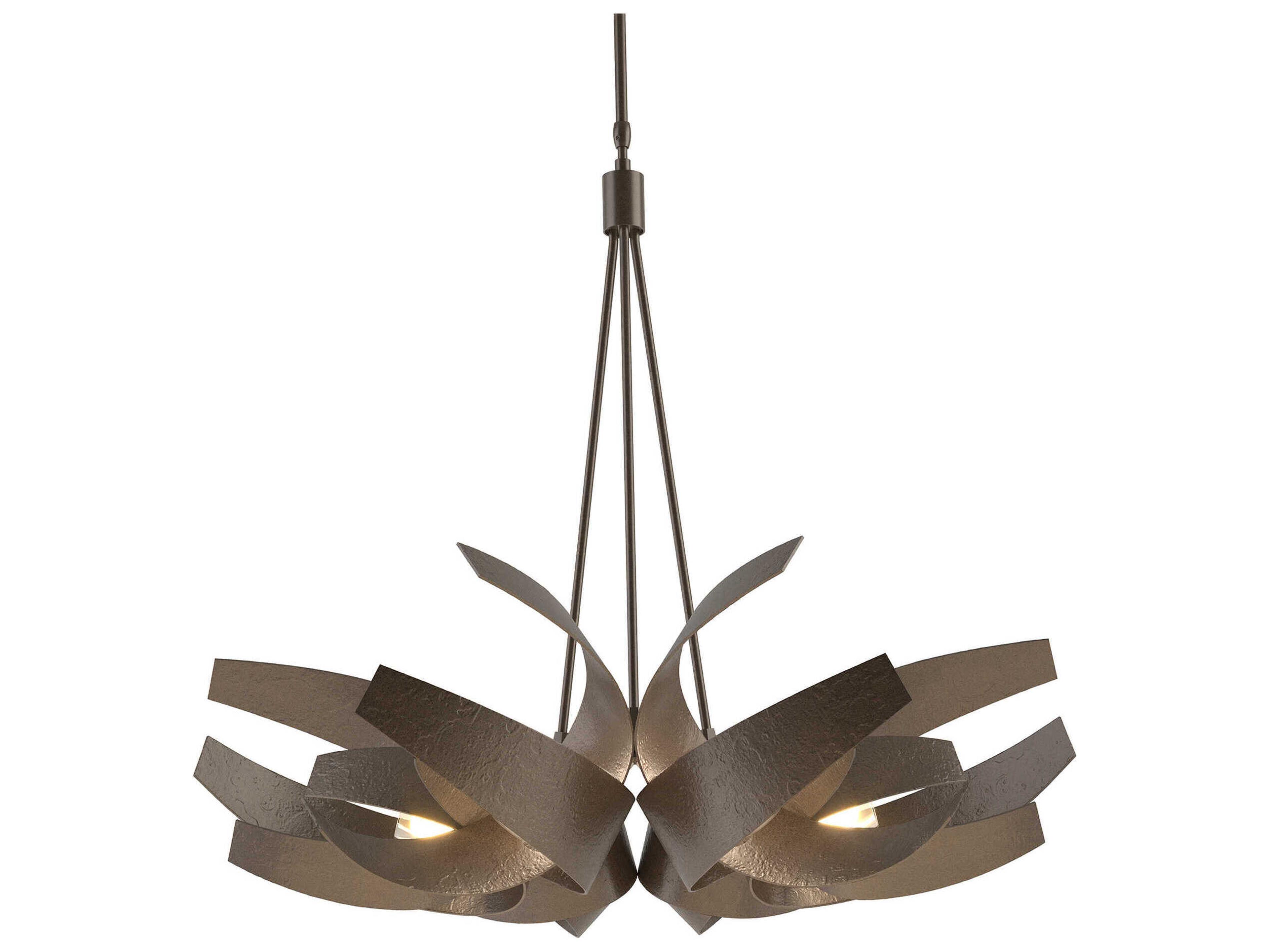 Corona Large Pendant Forged Steel Chandelier