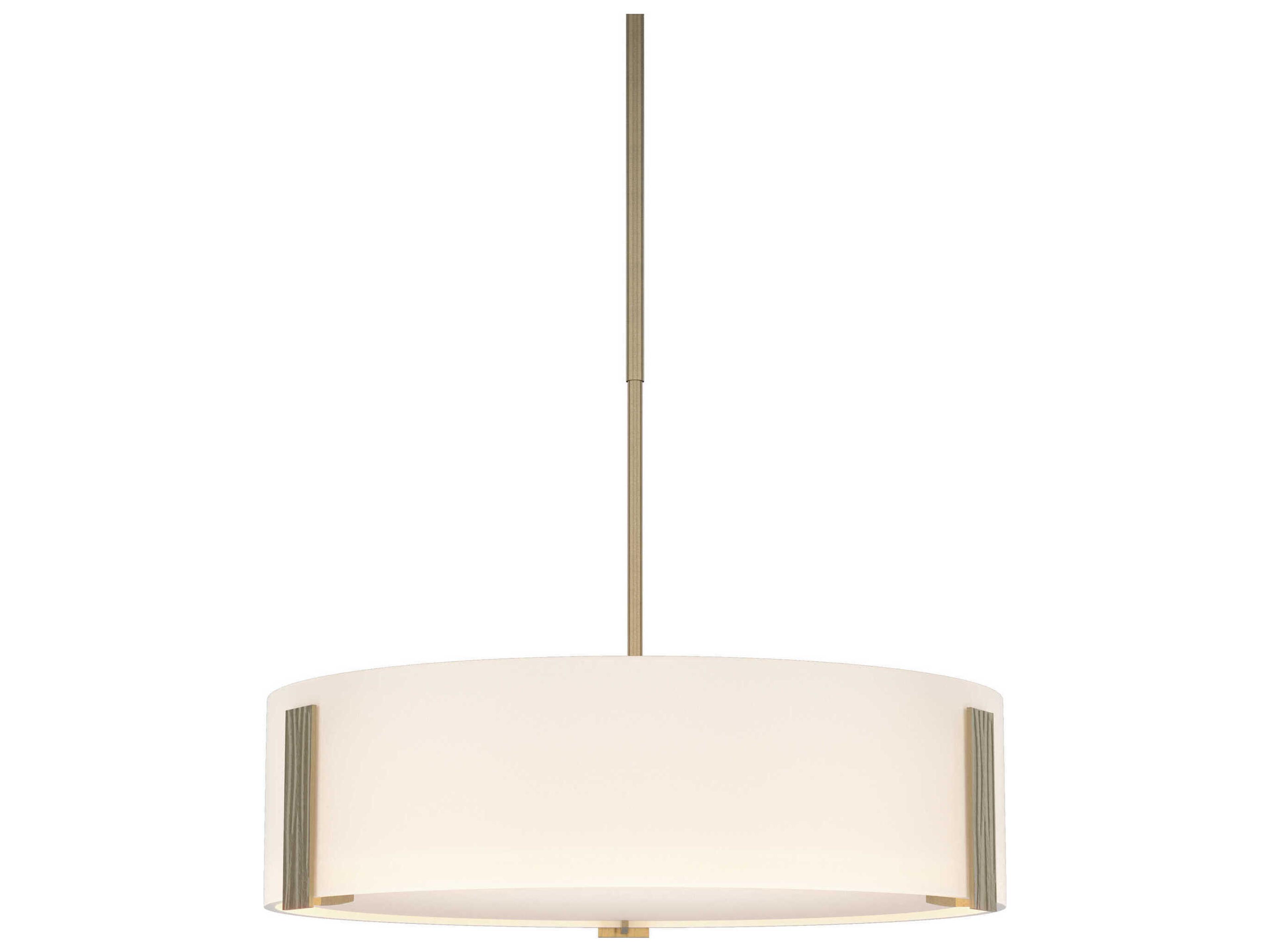 Hubbardton Forge Impressions 3-Light Glass Drum Pendant