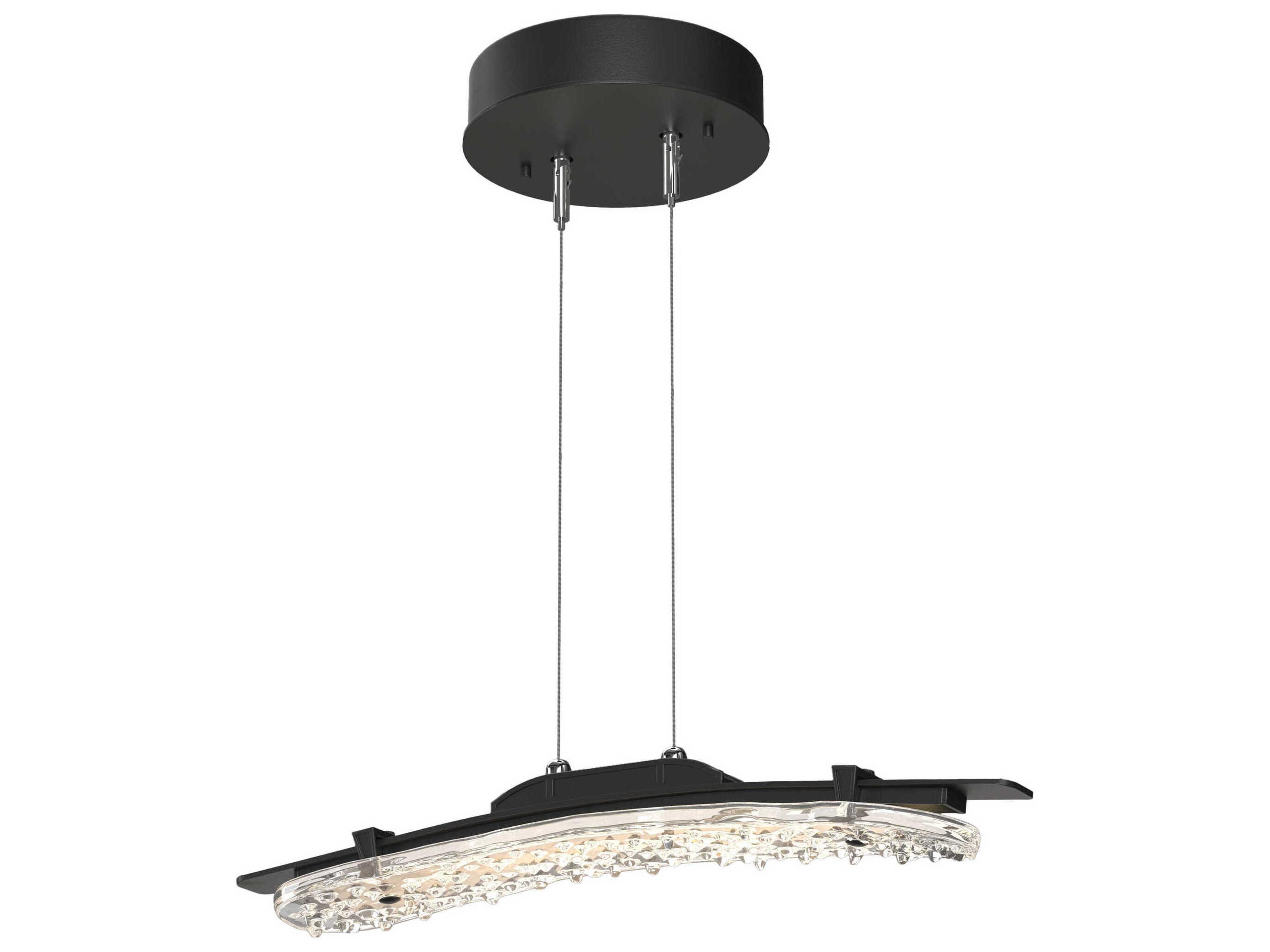 Hubbardton Forge Glissade 1-Light Glass LED Linear Island Pendant