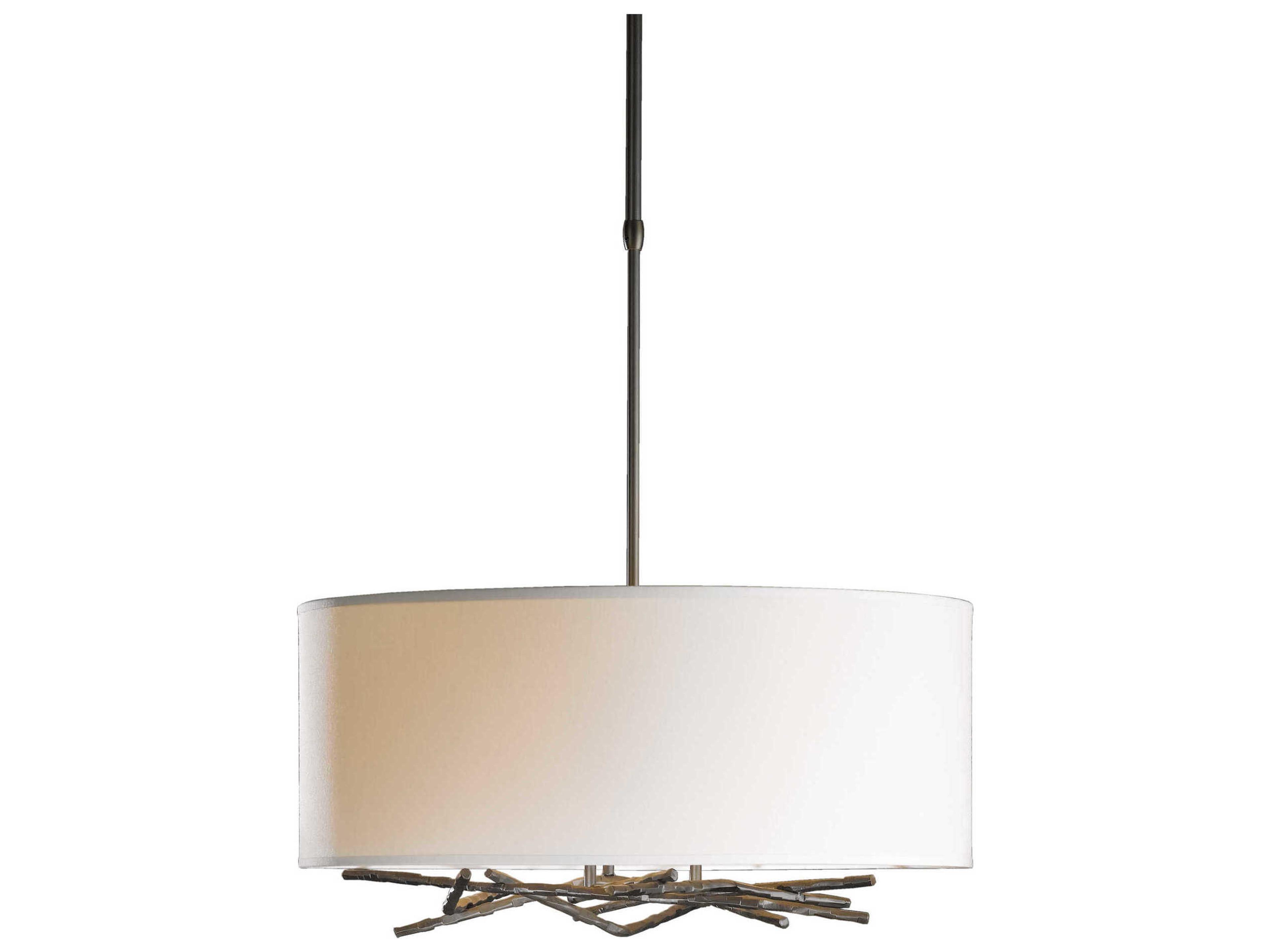 Brindille Drum Shade Pendant Light Forged Steel