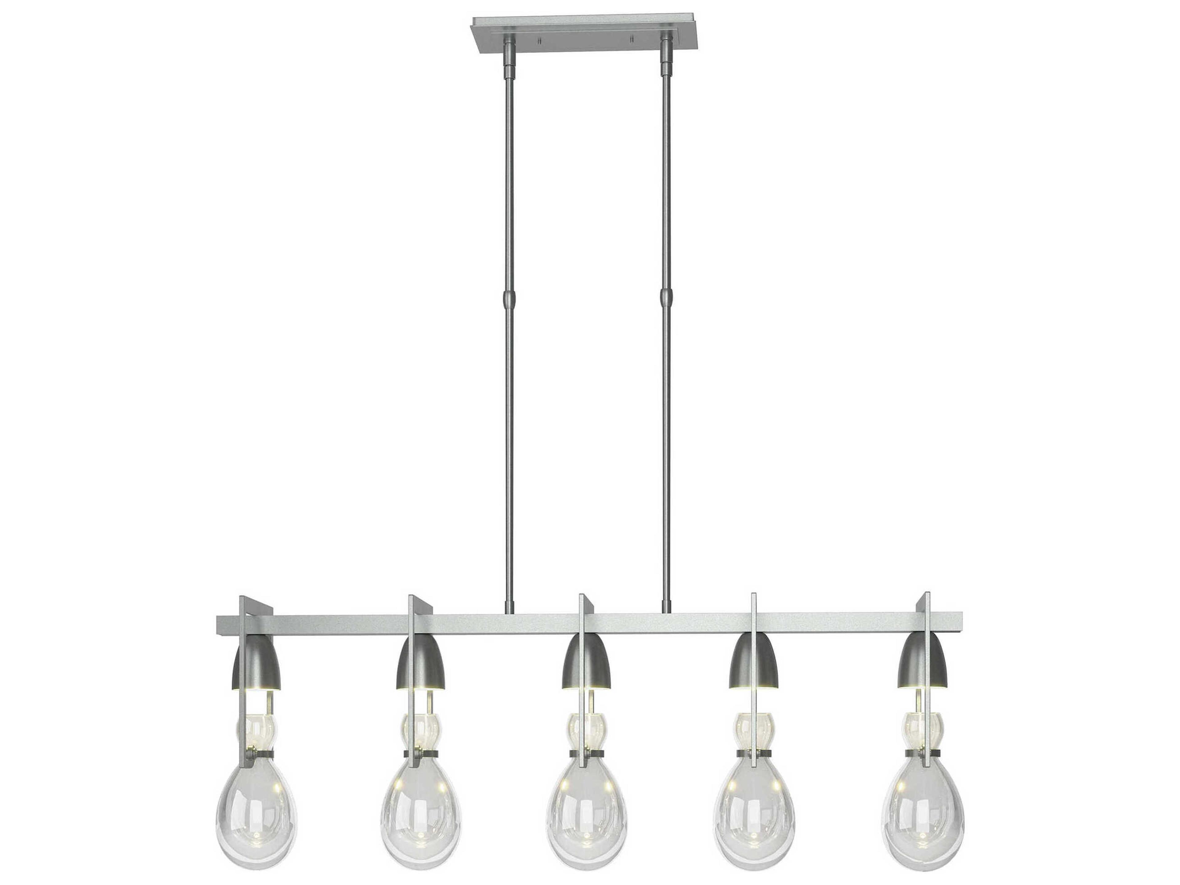 Hubbardton Forge Apothecary 5-Light Clear Glass Linear Island Pendant