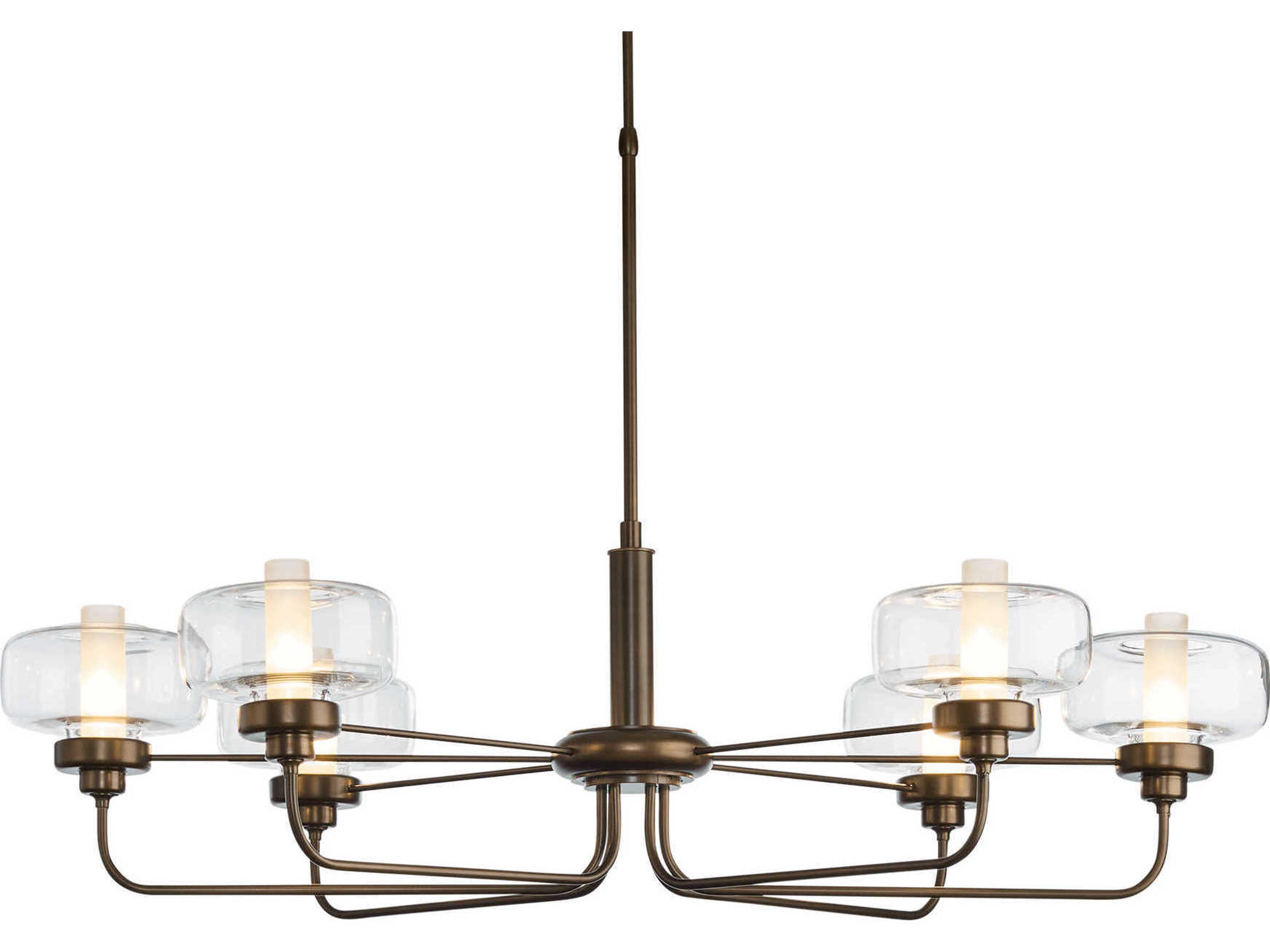 Hubbardton Forge Nola 6-Light Glass Island Pendant