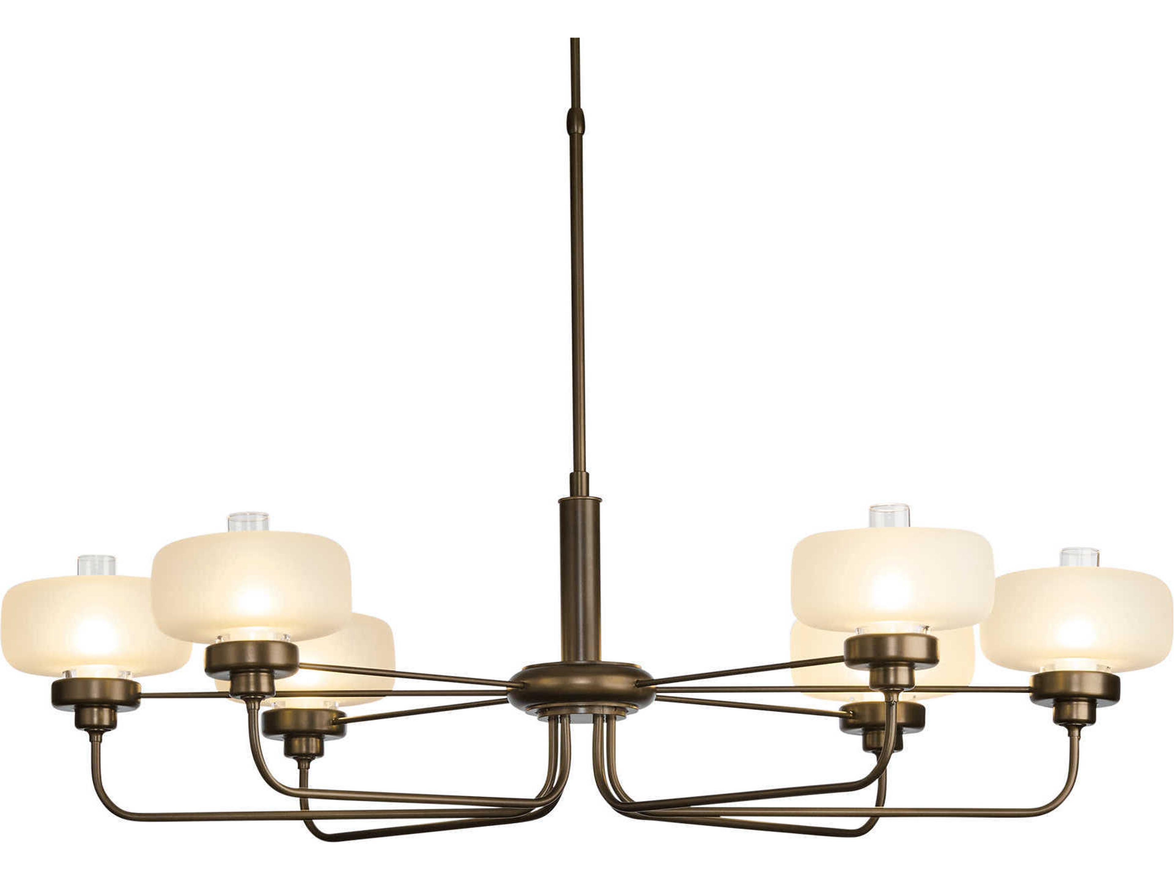 Hubbardton Forge Nola 6-Light Glass Island Pendant